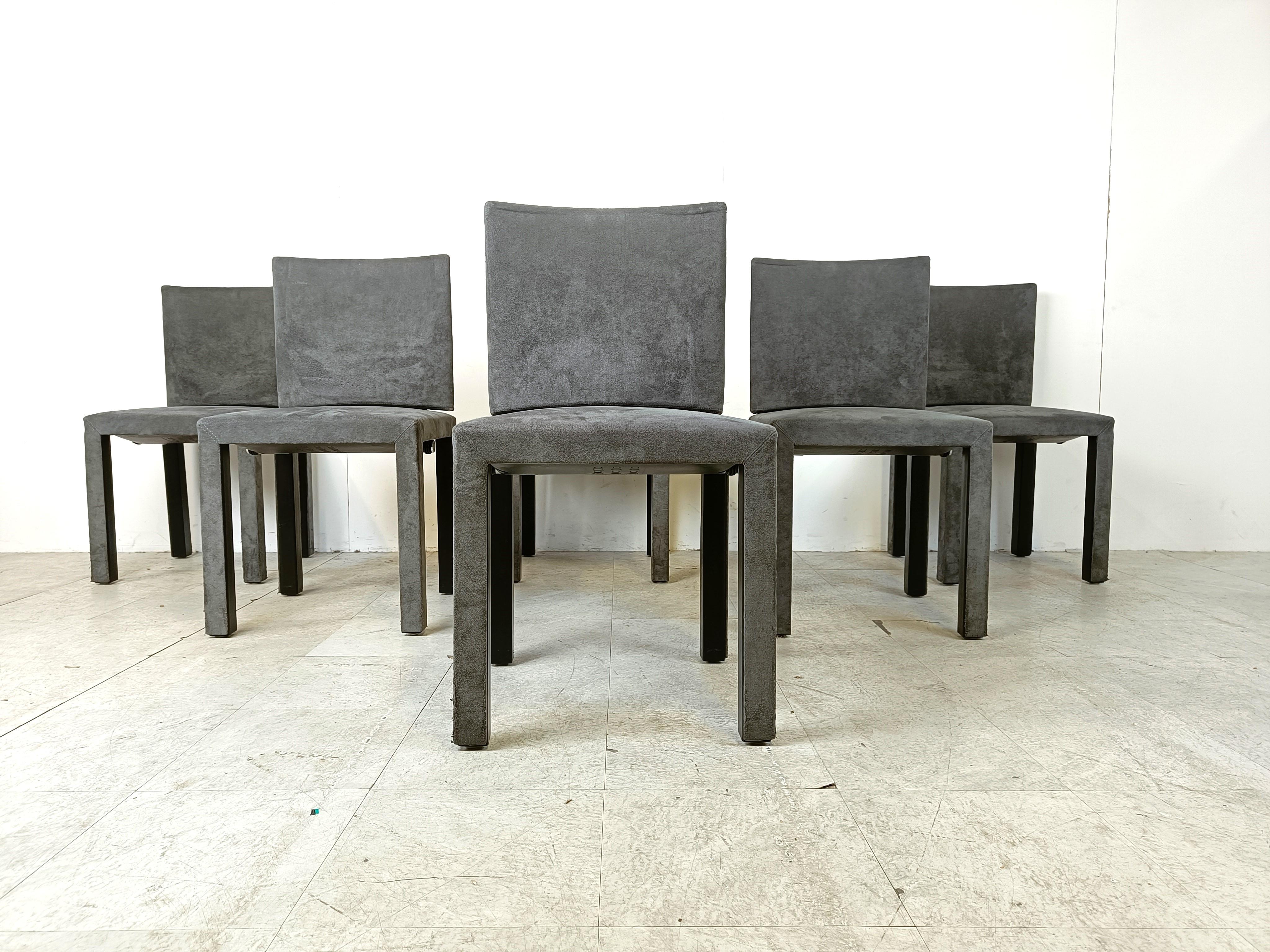 Italian Arcadia dining chairs by Paolo Piva for B& B Italia set of 6