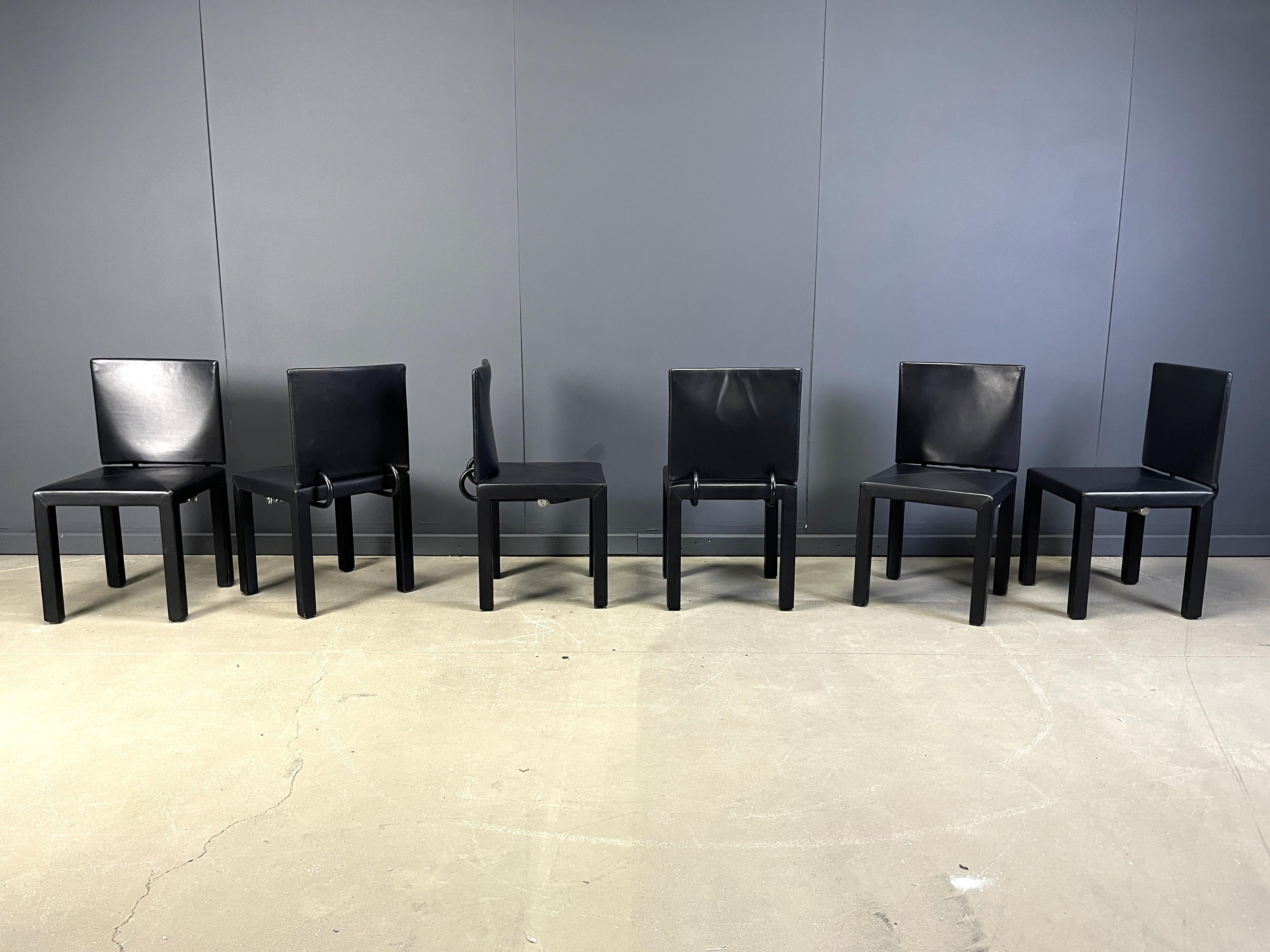 Arcadia dining chairs by Paolo Piva for B& B Italia set of 6 Italiano en venta