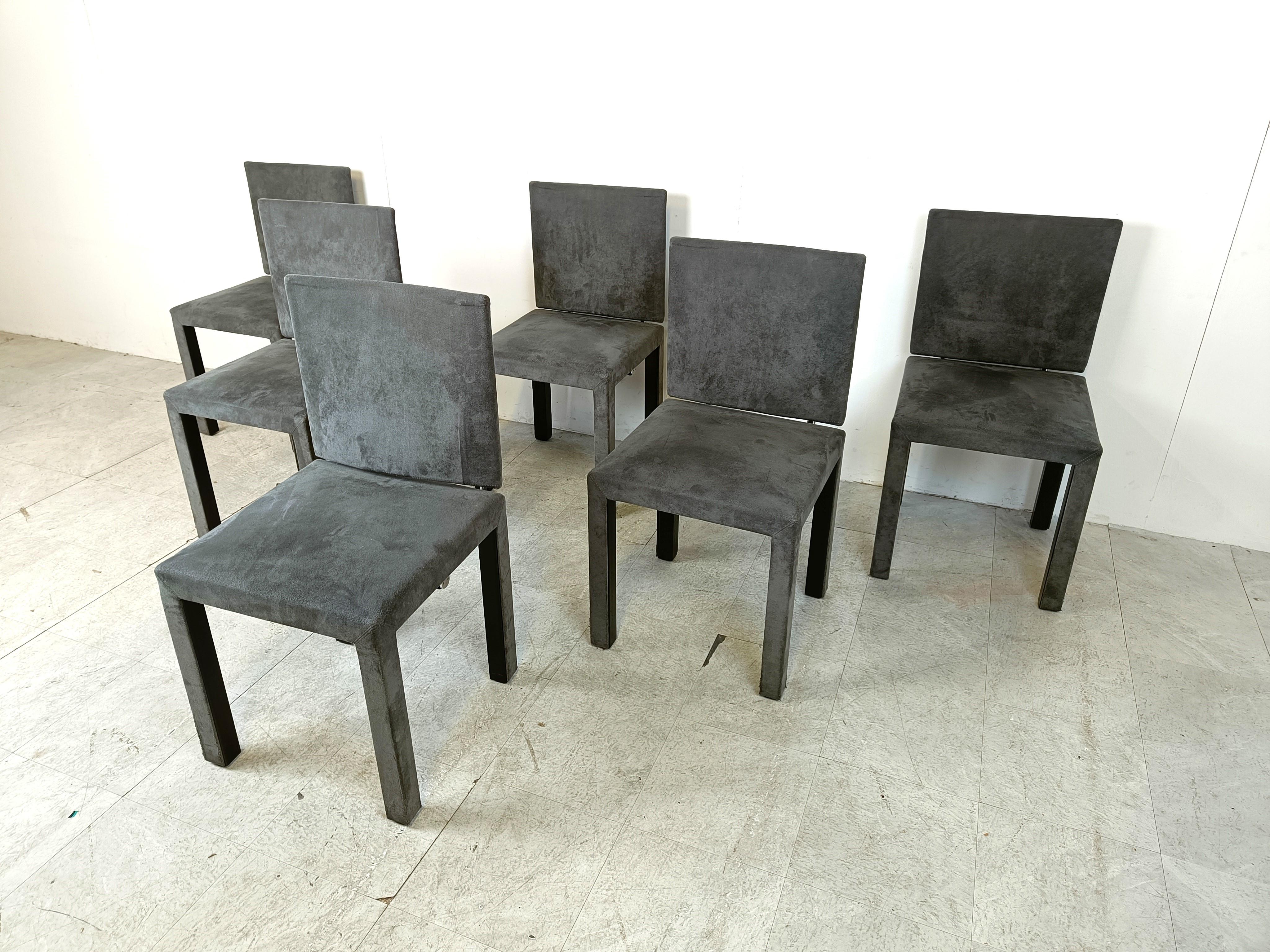 Arcadia dining chairs by Paolo Piva for B& B Italia set of 6 In Excellent Condition In HEVERLEE, BE