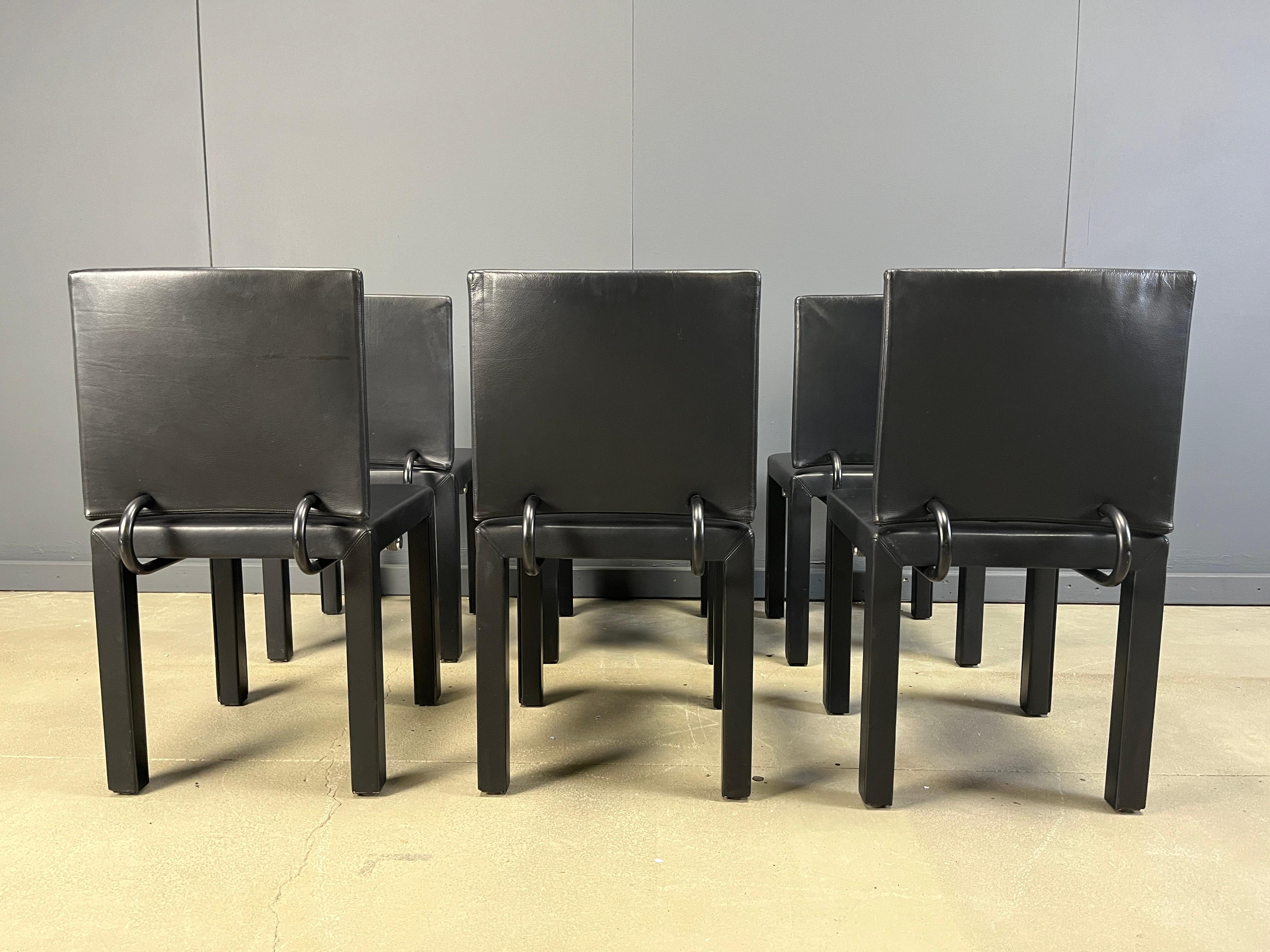 Arcadia dining chairs by Paolo Piva for B& B Italia set of 6 en Bueno estado para la venta en Leuven, Vlaams Gewest