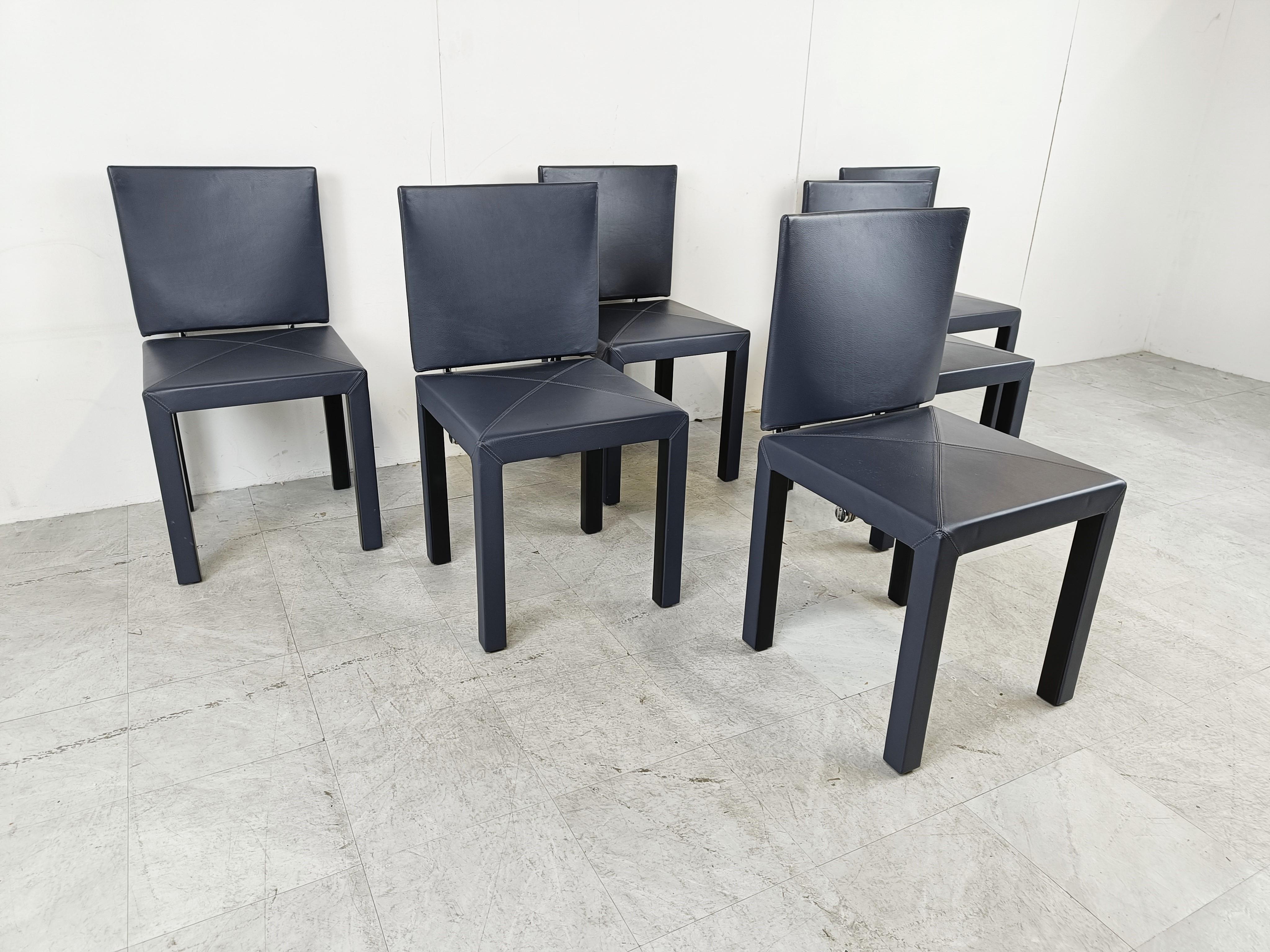 Late 20th Century Arcadia Dining Chairs by Paolo Piva for B& B Italia Set of 6