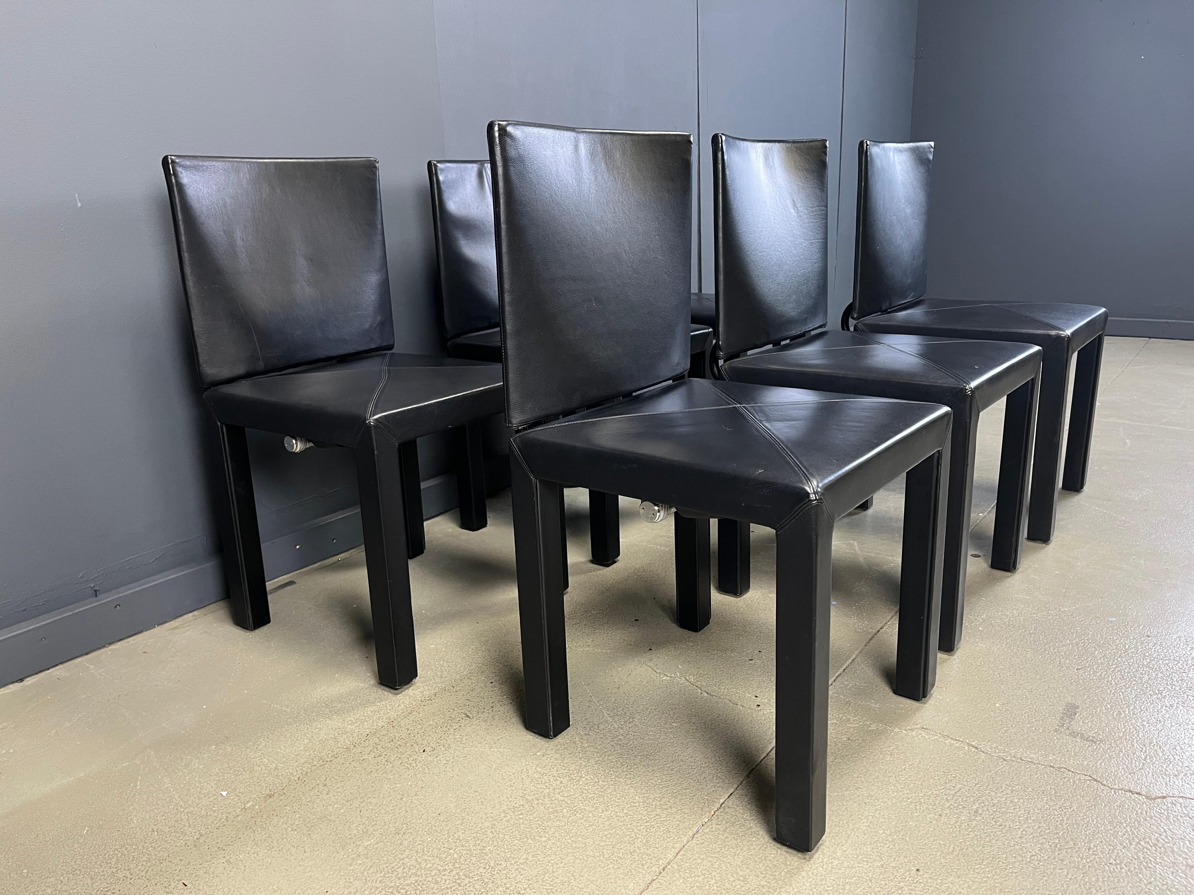 Arcadia dining chairs by Paolo Piva for B& B Italia set of 6 finales del siglo XX en venta