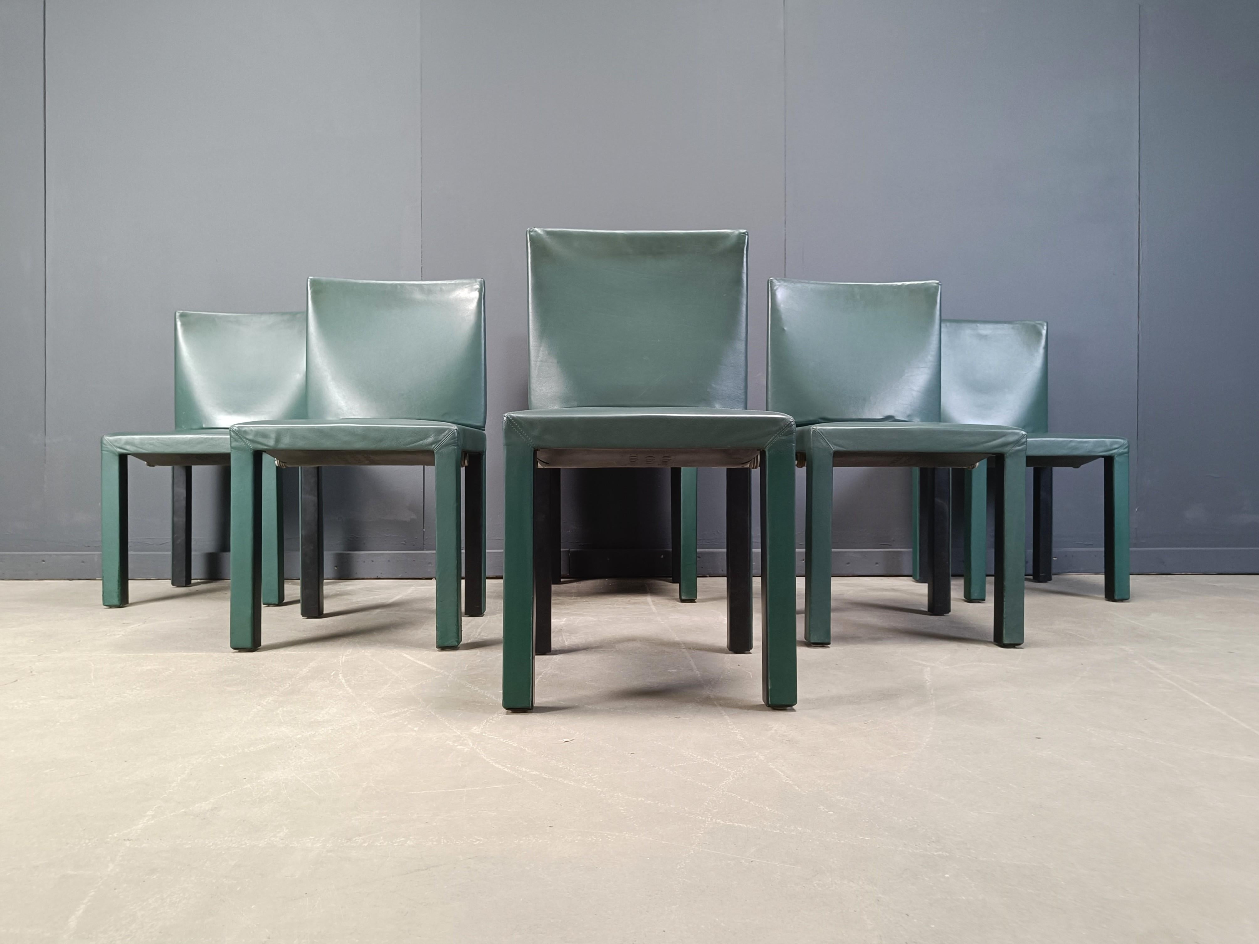 Esszimmerstühle „Arcadia“ von Paolo Piva für B& B Italia, 6er-Set (Leder) im Angebot