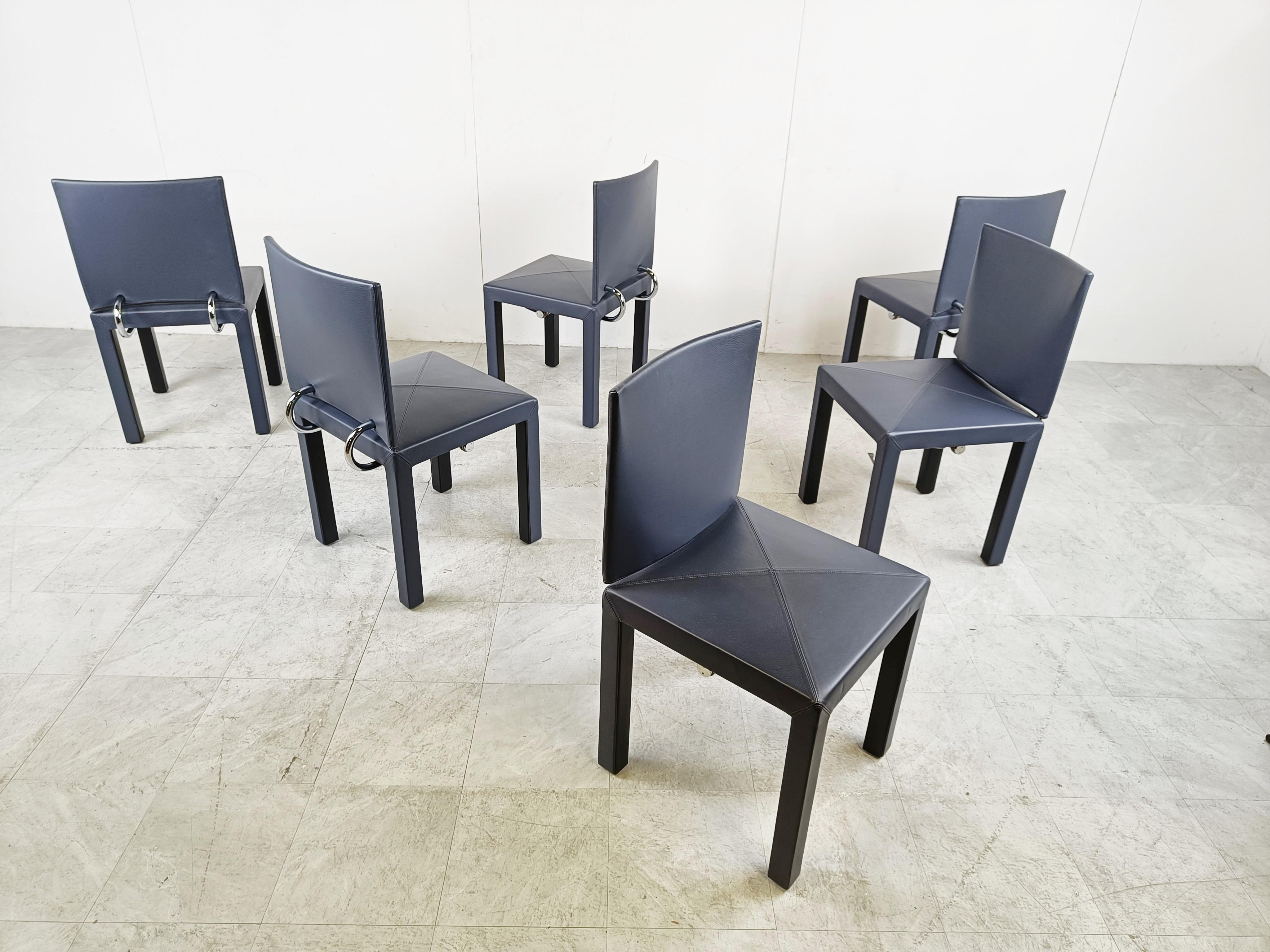 Arcadia Dining Chairs by Paolo Piva for B& B Italia Set of 6 2
