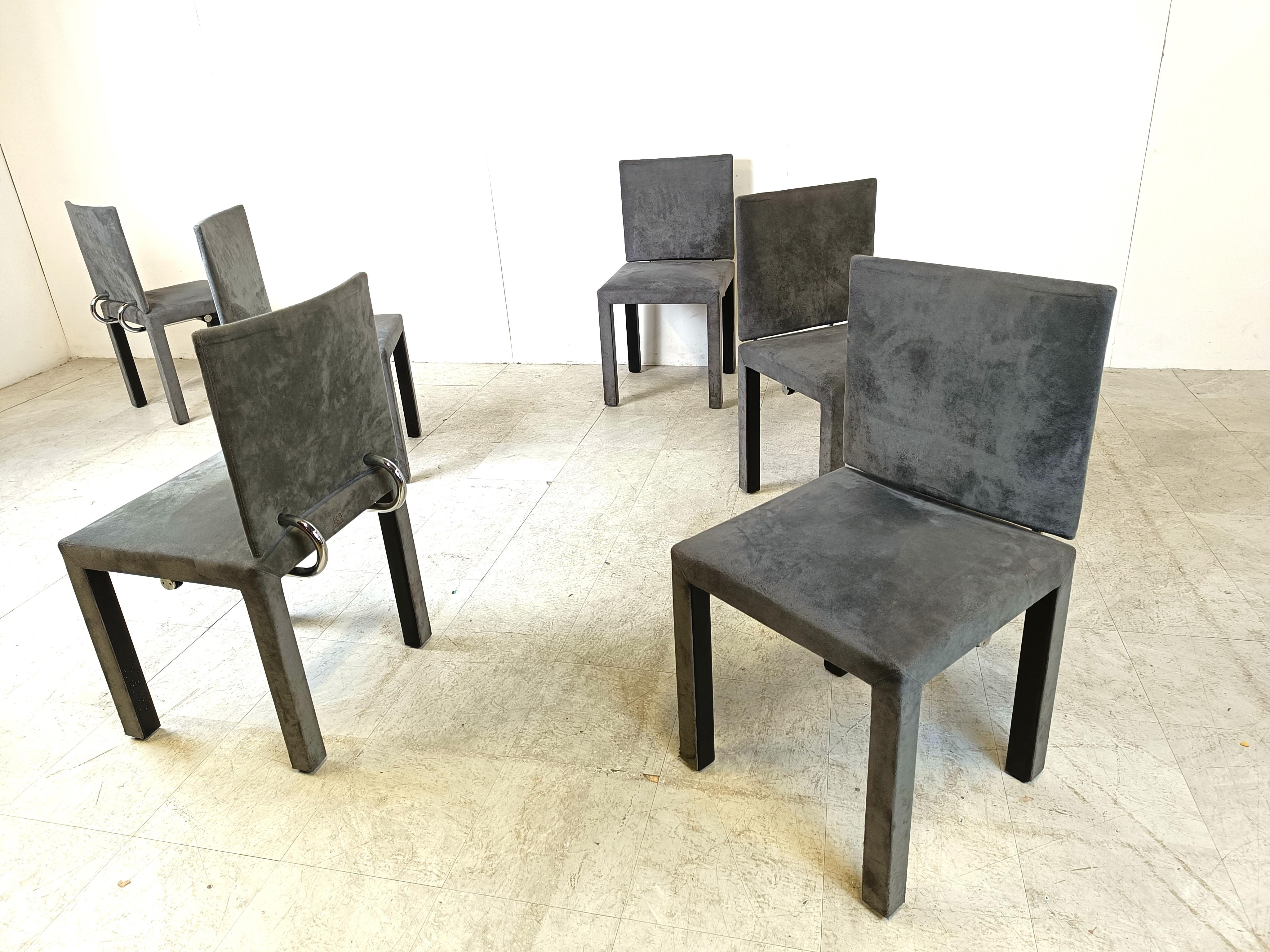 Arcadia dining chairs by Paolo Piva for B& B Italia set of 6 2