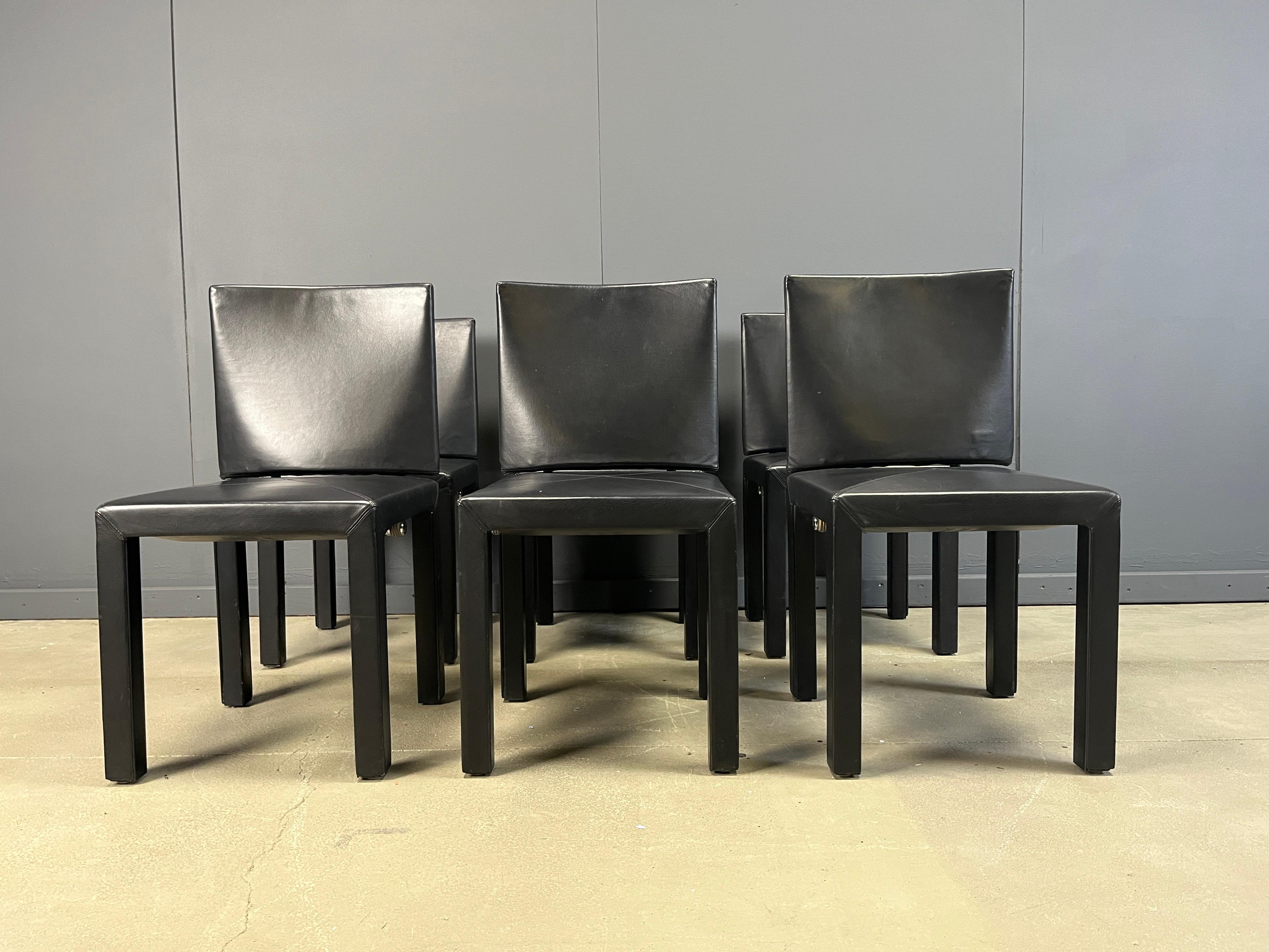Arcadia dining chairs by Paolo Piva for B& B Italia set of 6 en venta 2