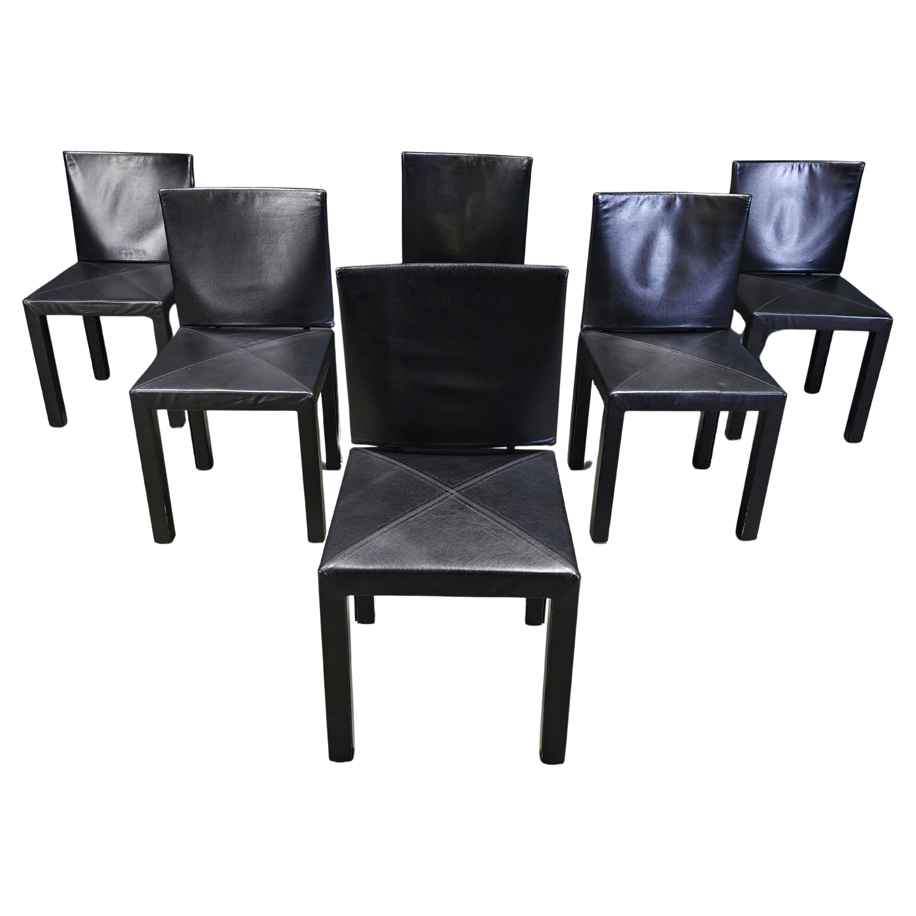 Set di 6 sedie da pranzo Arcadia di Paolo Piva per B&B Italia