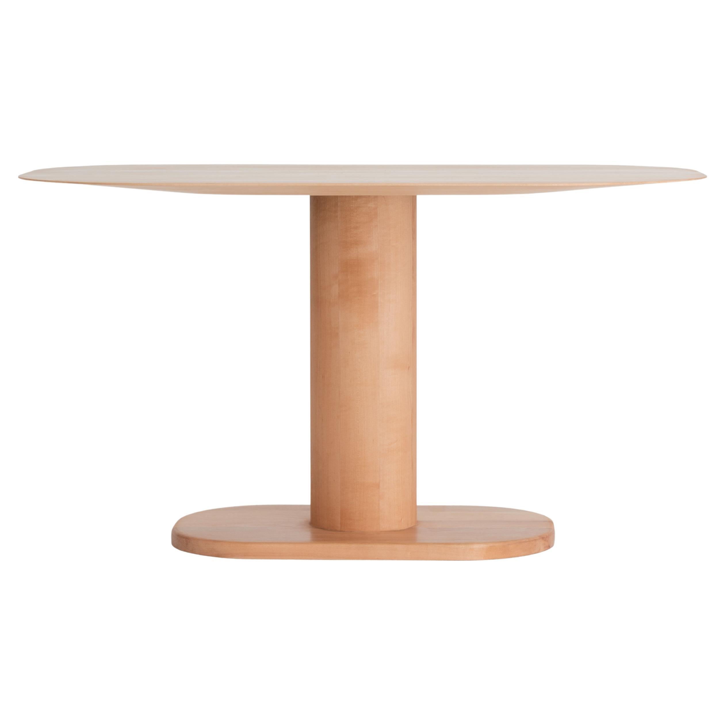 Mesa de comedor Arcadia  Mesa ovalada minimalista de haya maciza de Studio Yann Gandon