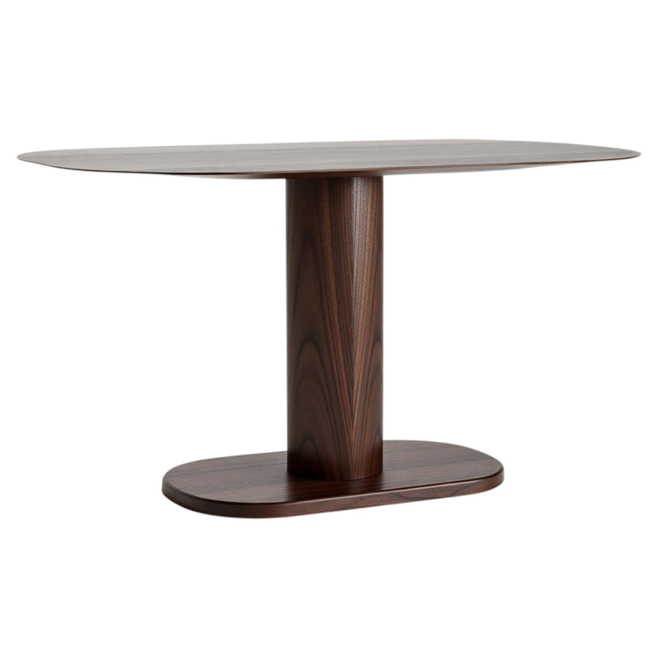 Arcadia Dining Table Minimalist Oval Table Solid Walnut by Studio Yann Gandon