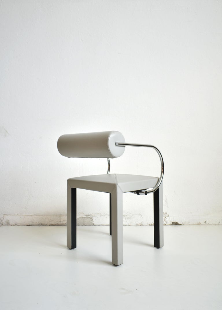 Arcadia Leather Chair Designed by Paolo Piva for B&B Italia, 1980s 