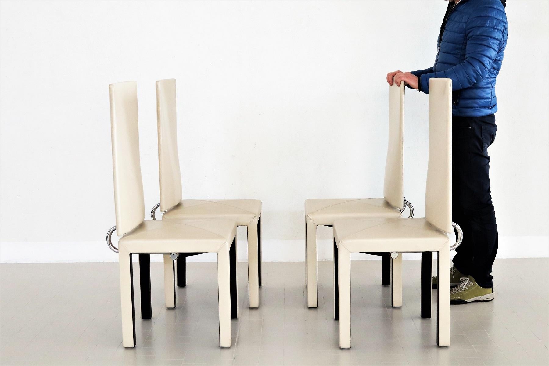 Chaises Arcadia de Paolo Piva pour B&B Italia, années 1980, lot de 4 en vente 8