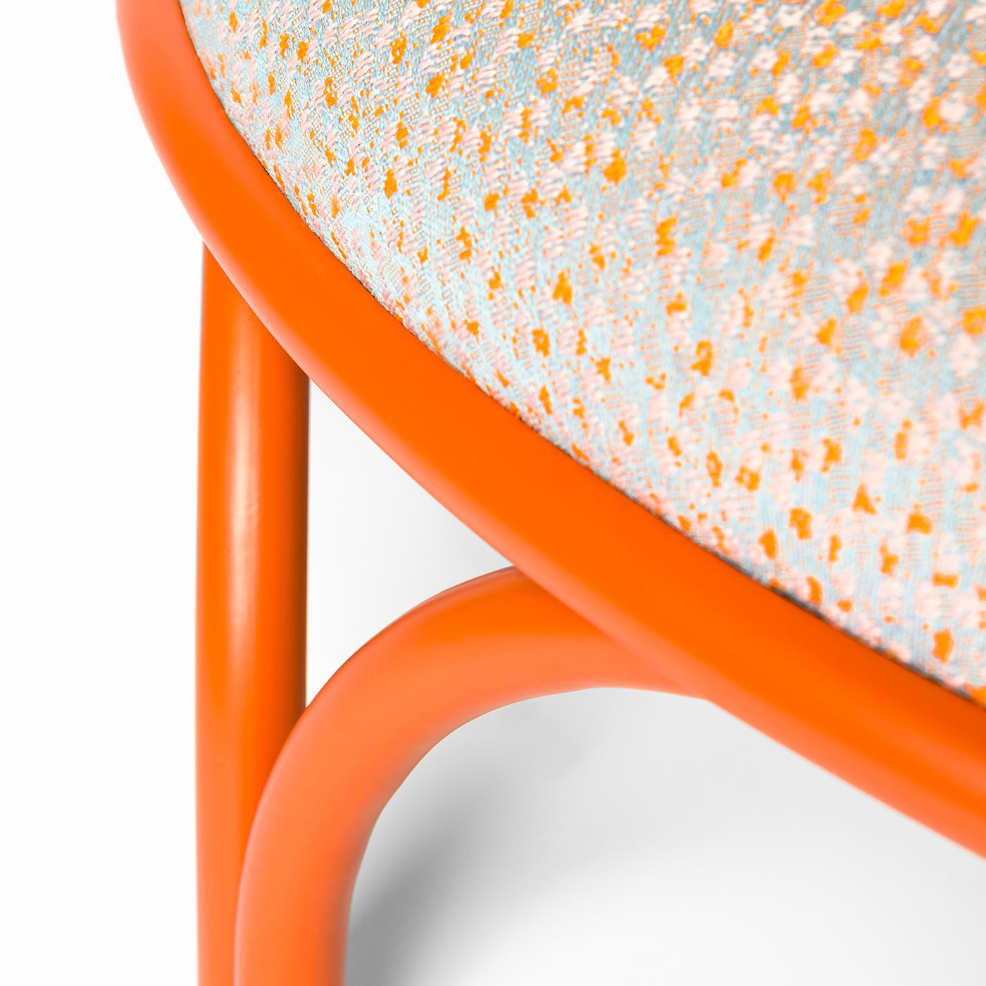 Contemporary Arcadia Orange Pouf by Gebrüder Thonet Vienna GmbH (GTV) – Wiener GTV Design For Sale