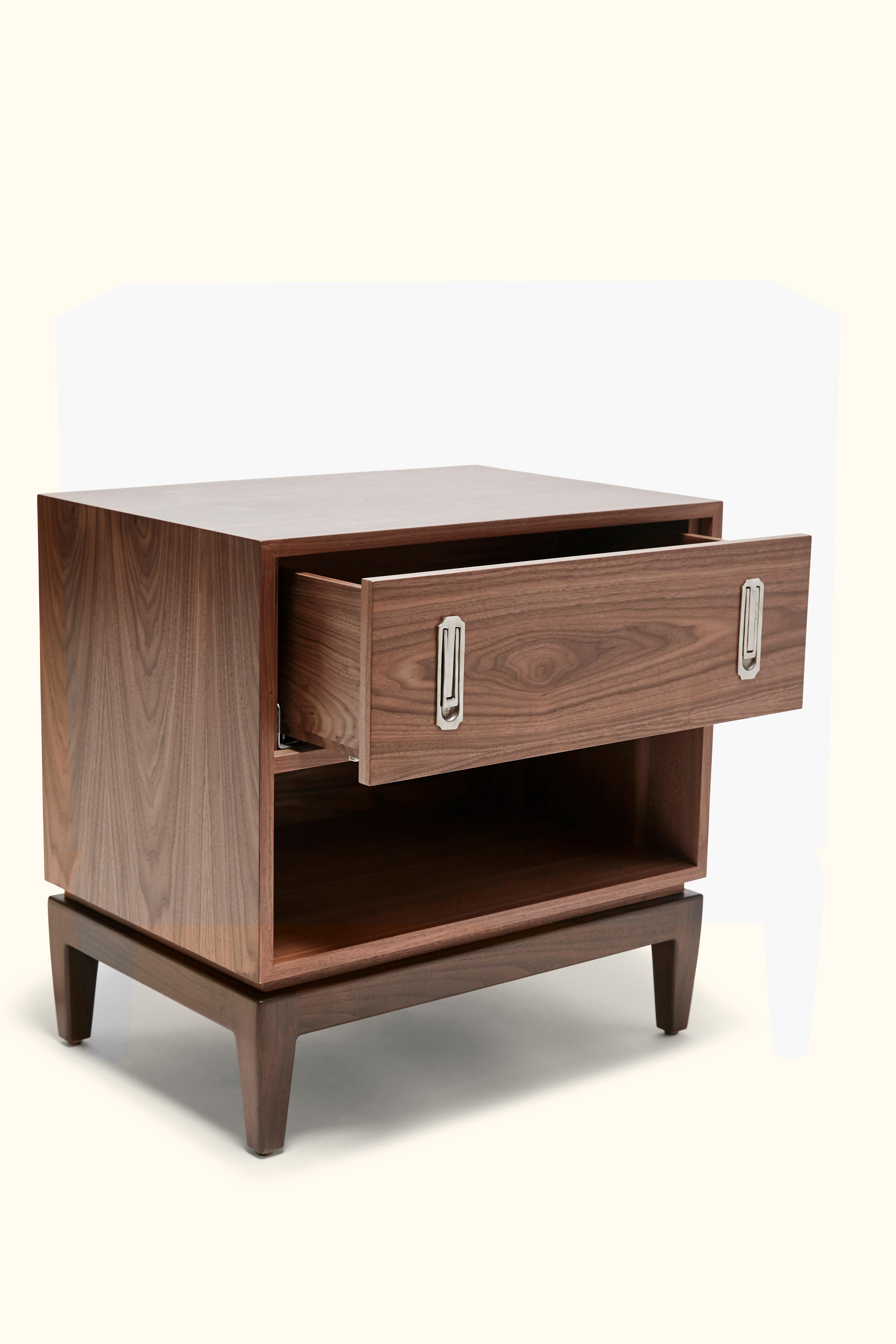 Mid-Century Modern Walnut Arcadia Side Table by Lawson-Fenning