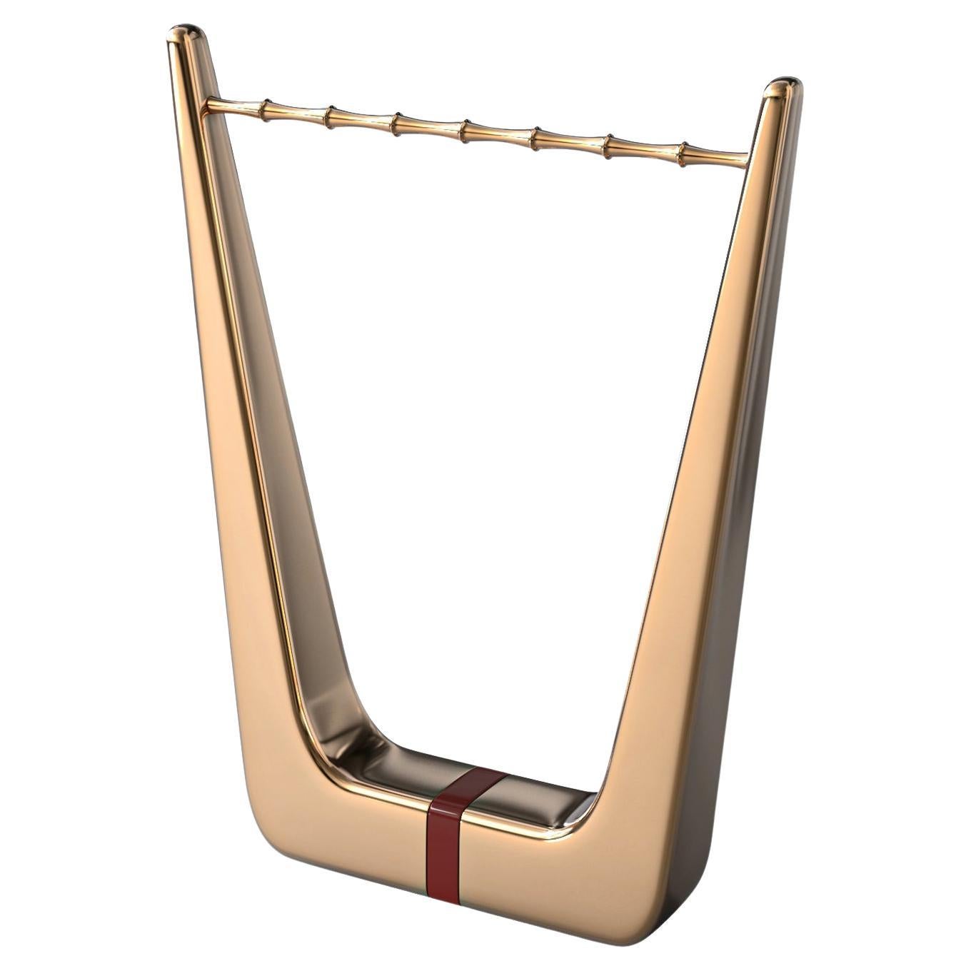 "Arcadia" Umbrella Stand with Bronze, Stainless Steel Detail, Handmade, Istanbul