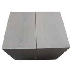 "Arcadia" White Oak Minimalist Waterfall Dining or Conference Table