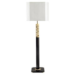 Arcahorn Borgia Terra Floor Lamp in Macassar Ebony Veneer by Filippo Dini