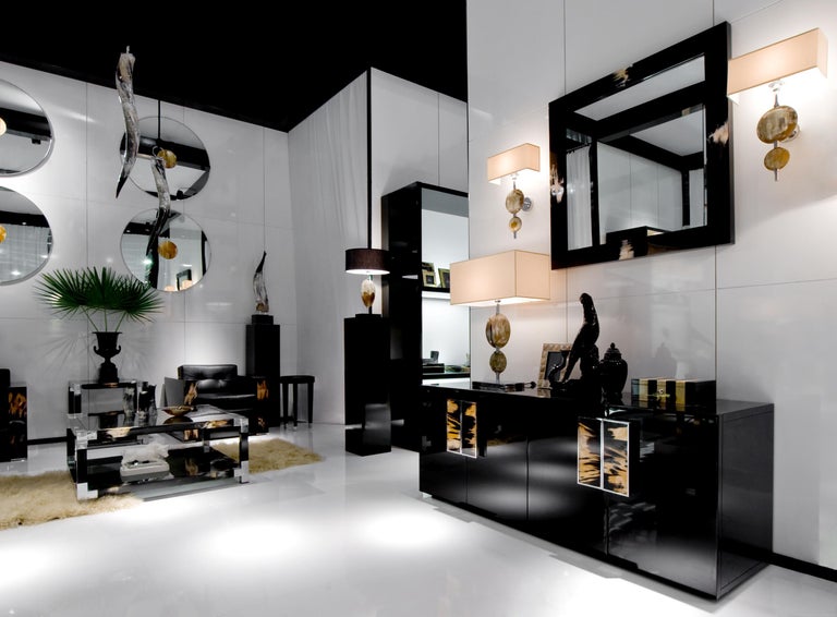 Arcahorn Otto Horizontal 4 Door Cabinet In Macassar Ebony By