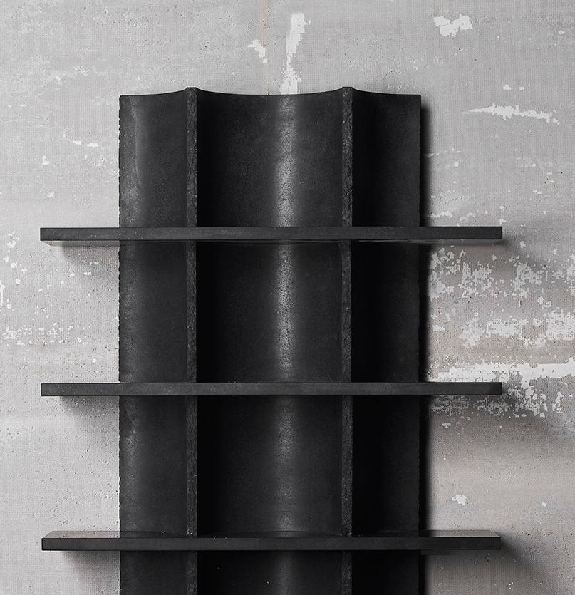 Altro Arcaica Bookcase in Pietra Lavica Marble by Bufalini Marmi in vendita