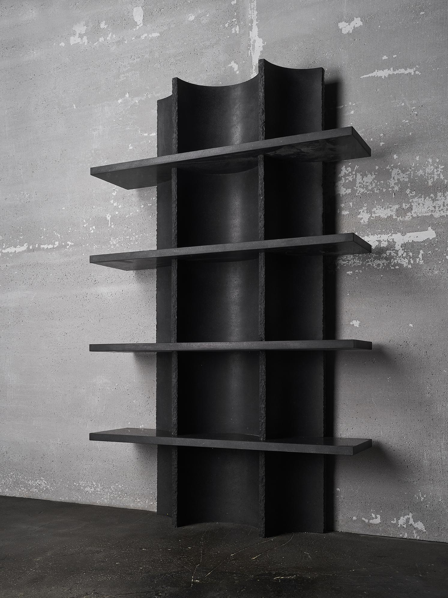 Arcaica Bookcase in Pietra Lavica Marble by Bufalini Marmi In condizioni Nuovo in vendita a Geneve, CH
