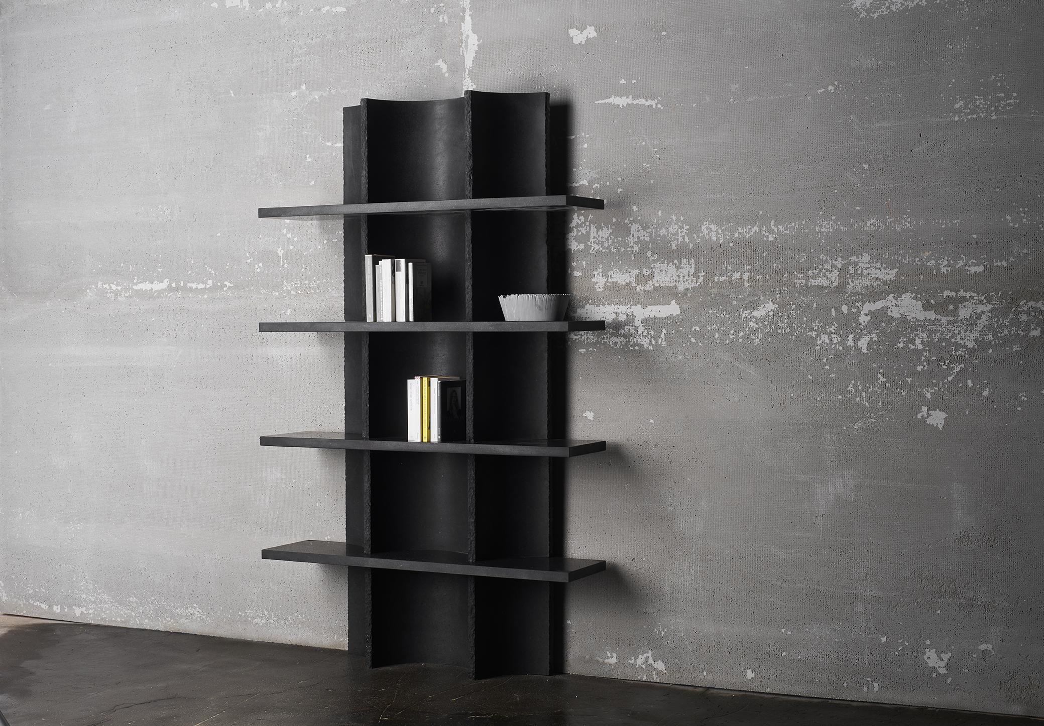 XXI secolo e contemporaneo Arcaica Bookcase in Pietra Lavica Marble by Bufalini Marmi in vendita