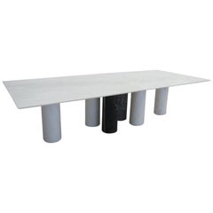 Arcaico Marble Dining Table in Estremoz Bianco Marble by Kreoo