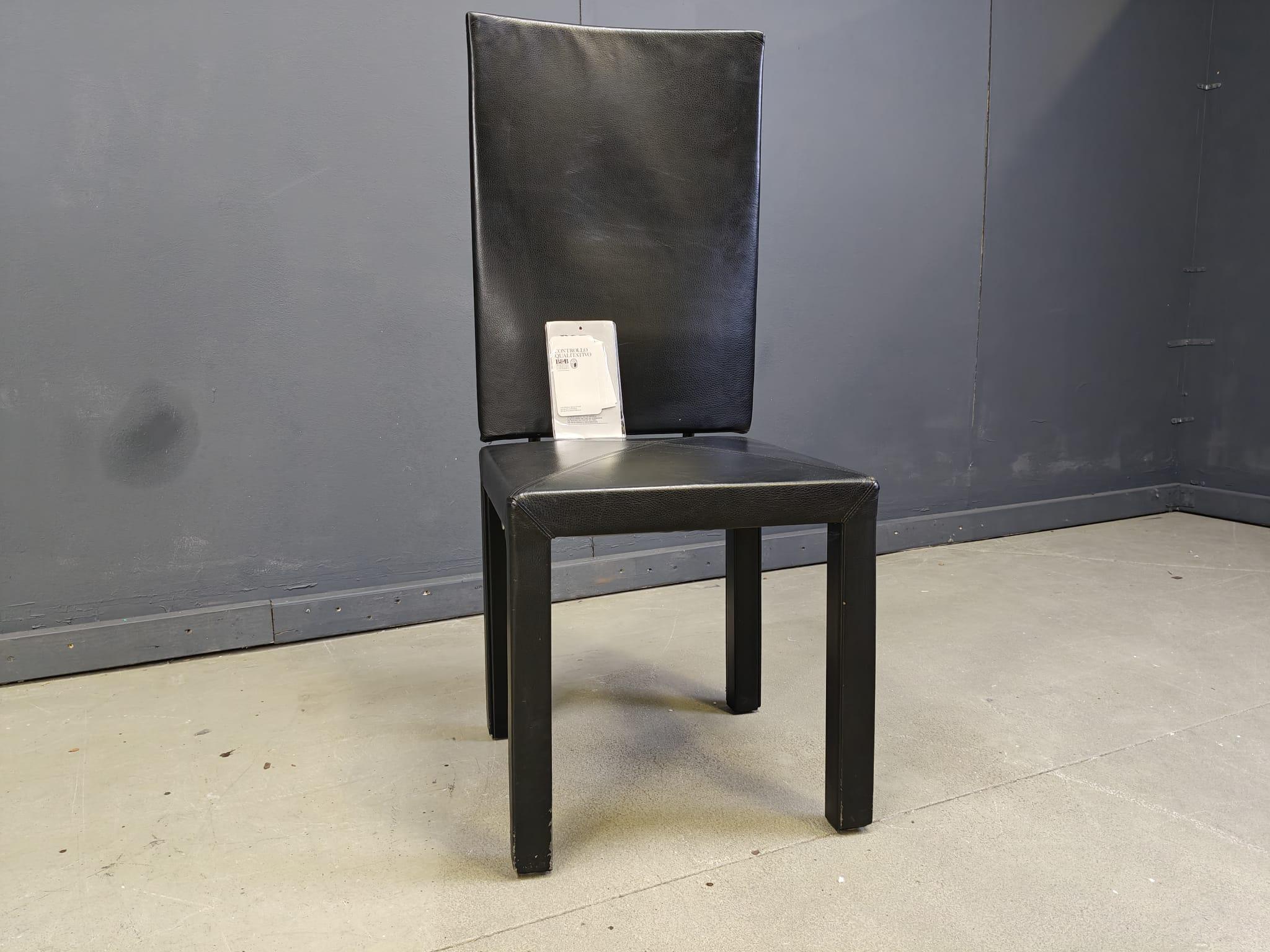 Juego de 6 sillas de comedor con respaldo alto Arcalla de Paolo Piva para B&B Italia en venta 4