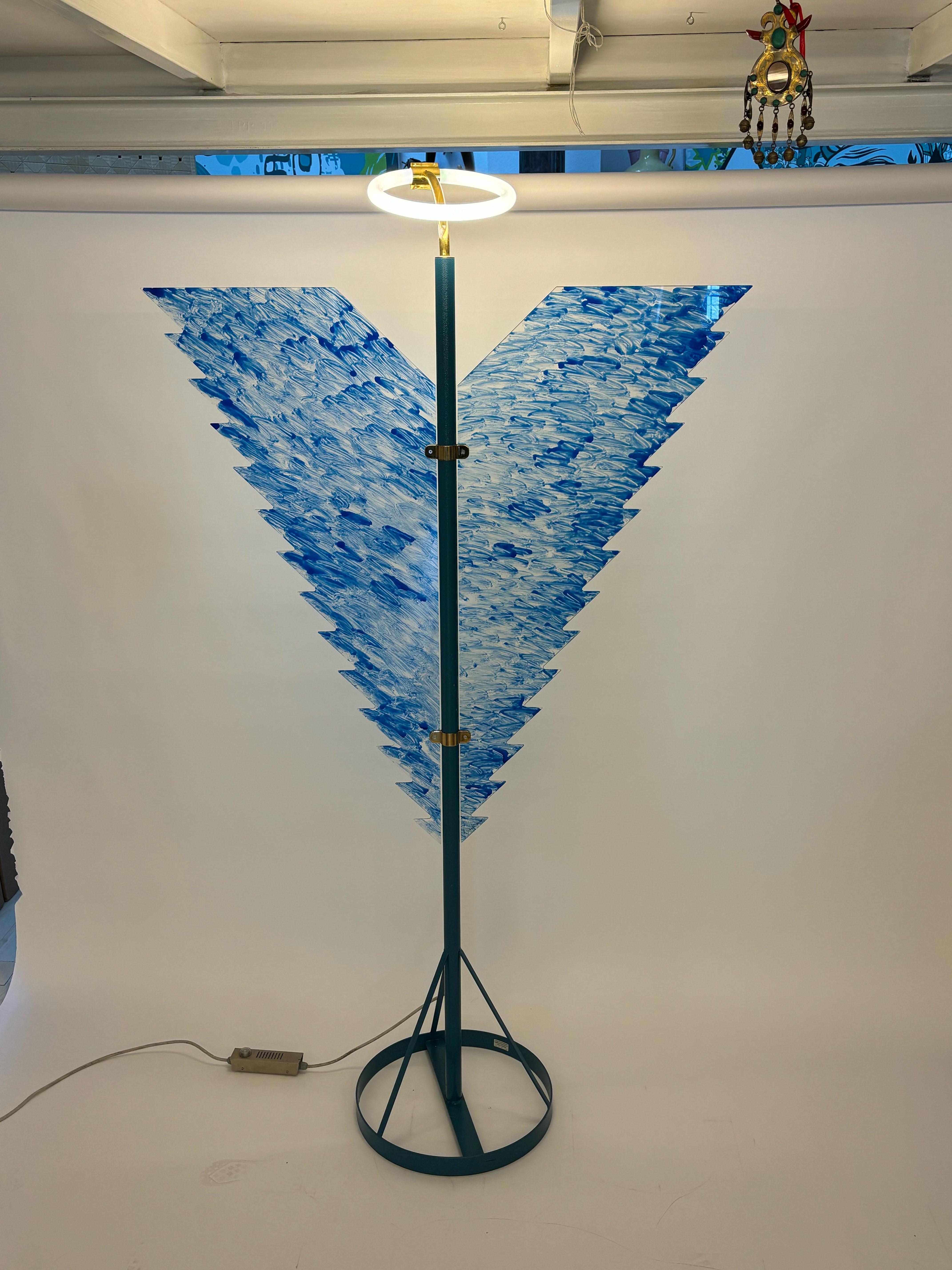 italien Lampadaire Arcangelo Metropolitano d'Ugo La Pietra pour Lumen Center en vente