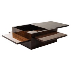Arcano Cube Brown Wood Couchtisch von Storagemilano