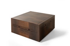 Tavolino ARCANO in Wood Eucalyptus - Ripiani mobili estraibili by Storagemilano