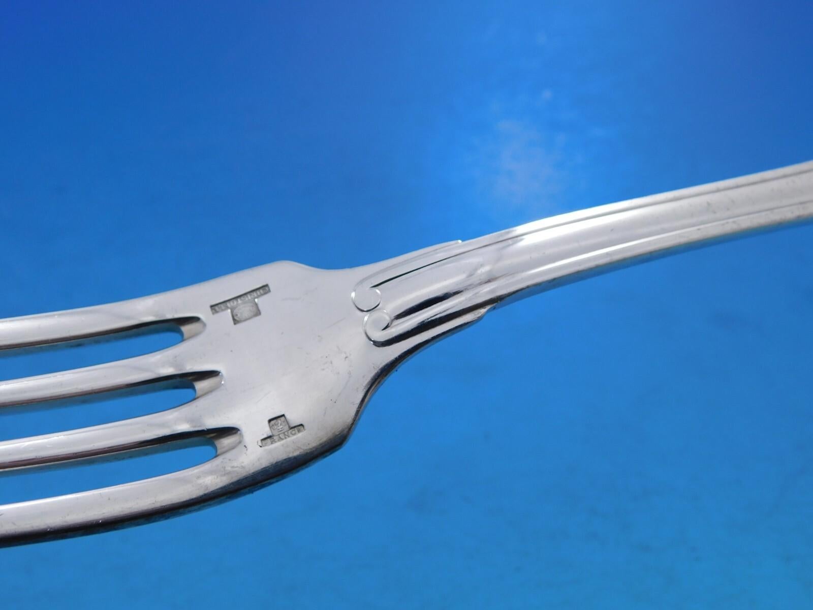 Plaqué argent Arcantia Vendome by Christofle France Service de couverts en métal argenté 42 pc Dn en vente