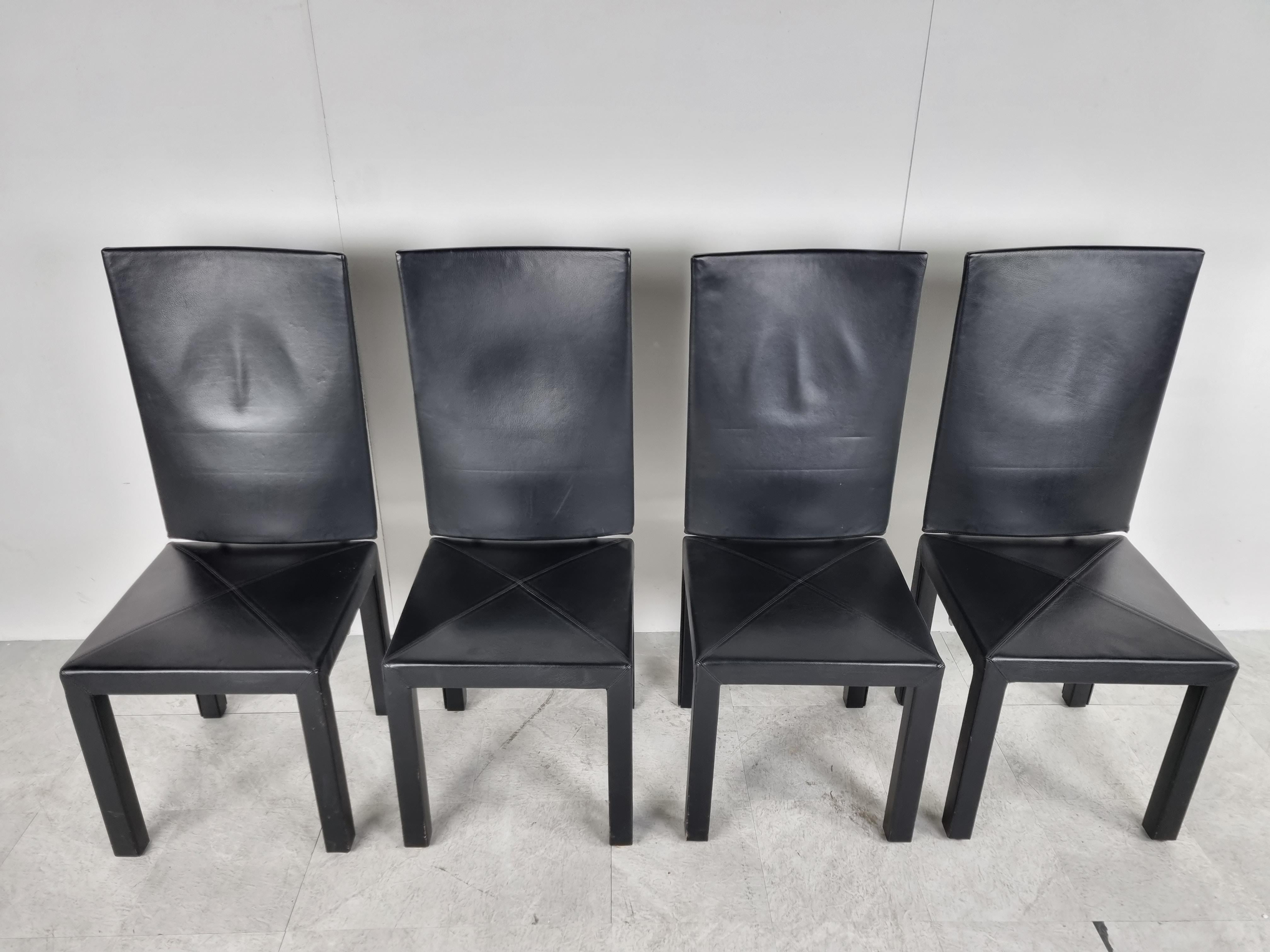 Italian Arcara Dining Chairs by Paolo Piva for B & B Italia