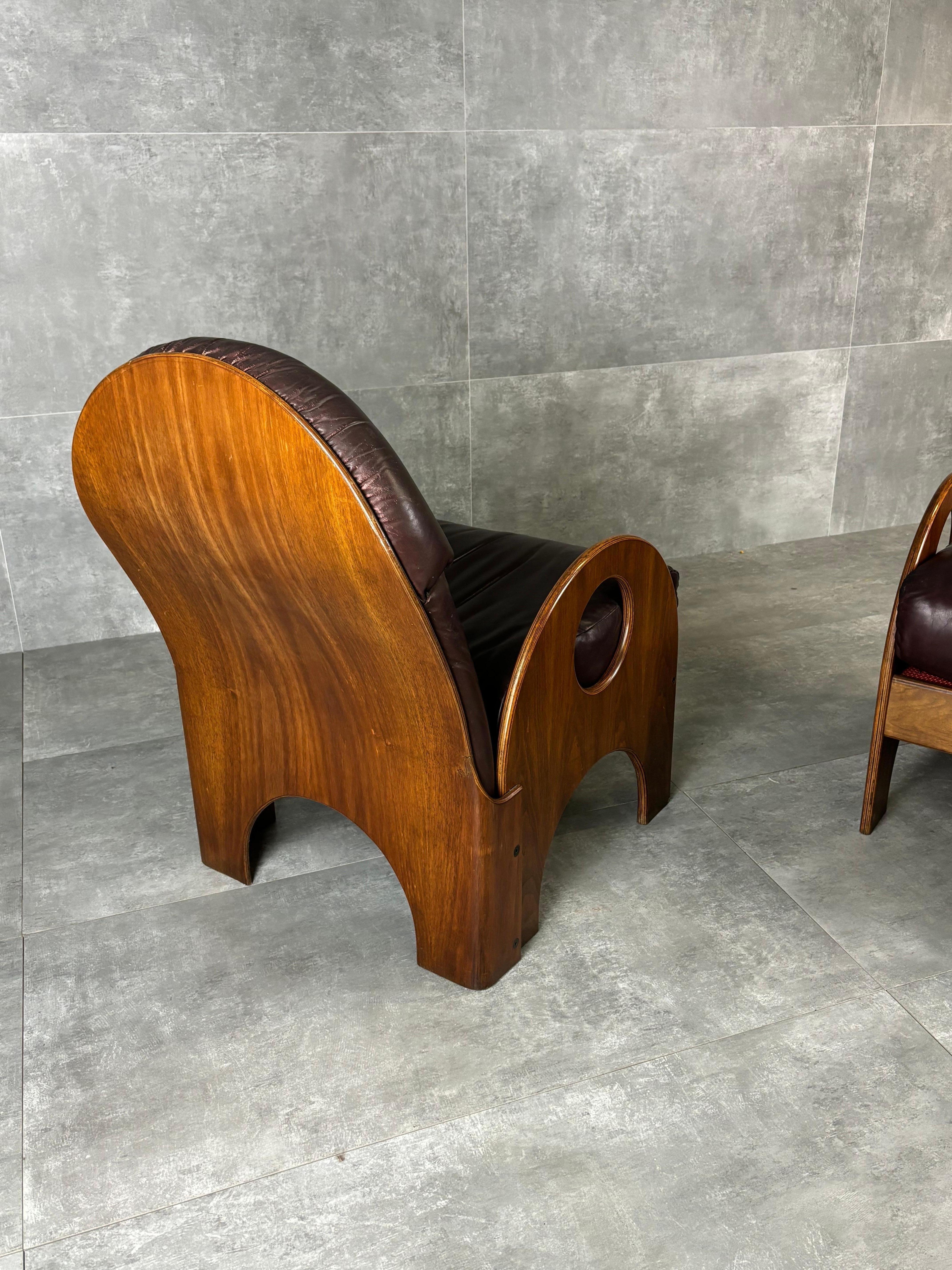Sedie Arcata di Gae Aulenti per Poltronova, 1960, Set di 2 In condizioni buone in vendita a Quarrata, IT