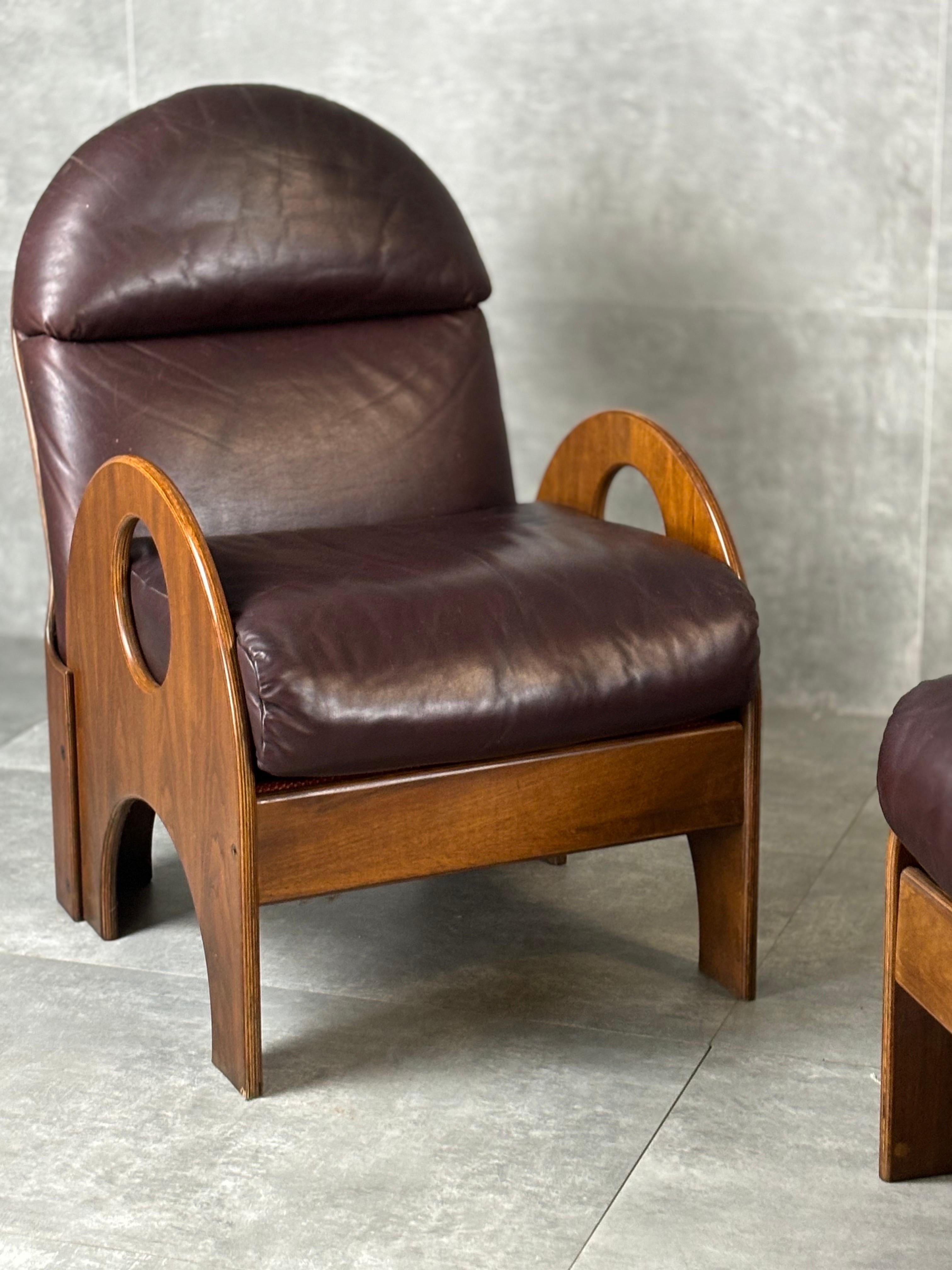 Sedie Arcata di Gae Aulenti per Poltronova, 1960, Set di 2 in vendita 1