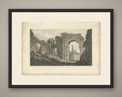 Arch at Mylasa, Antique Engraving after William Pars, 1797