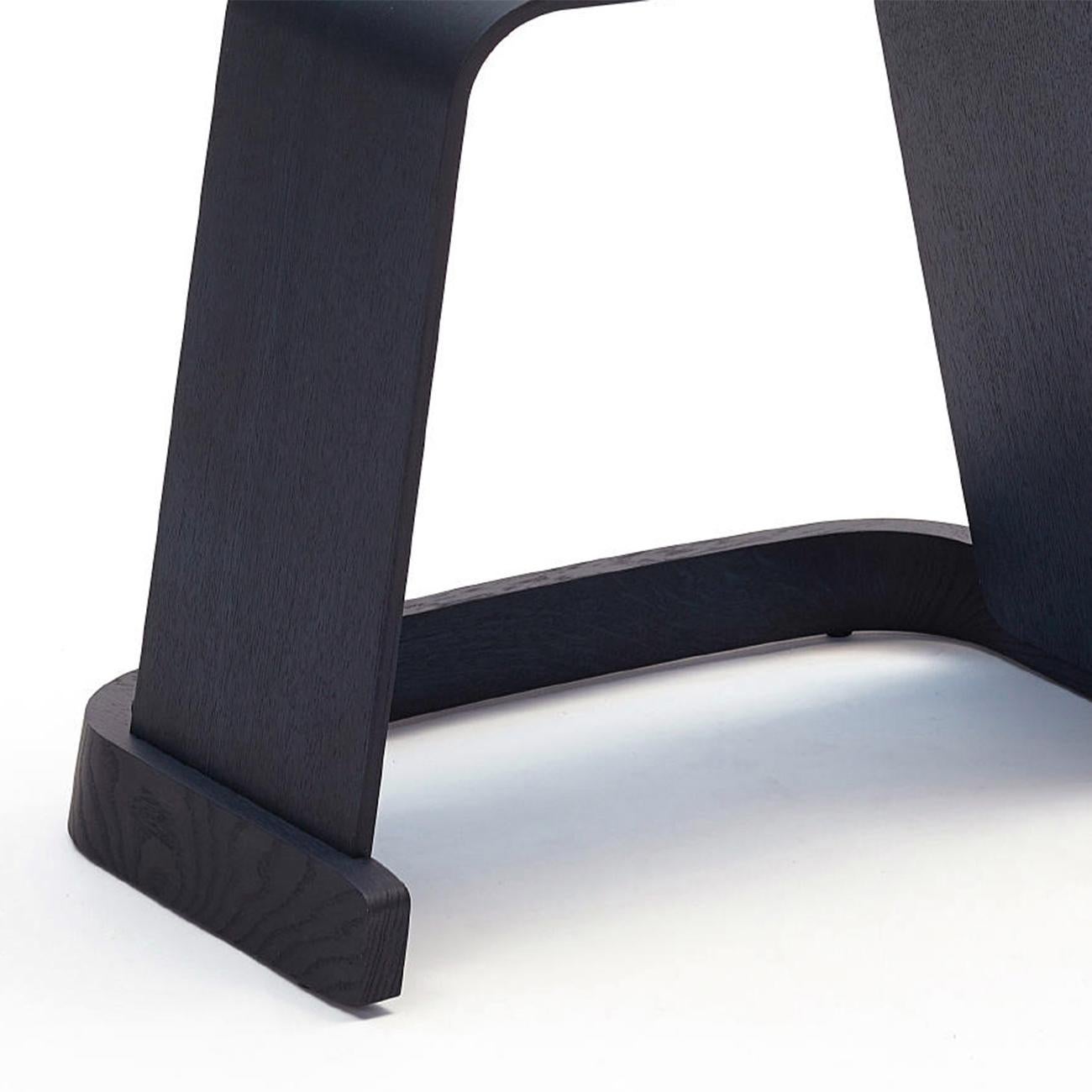 Arch Black Oak Stool In New Condition In Paris, FR