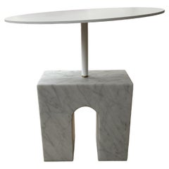 Table d'appoint en marbre de Carrare Arch