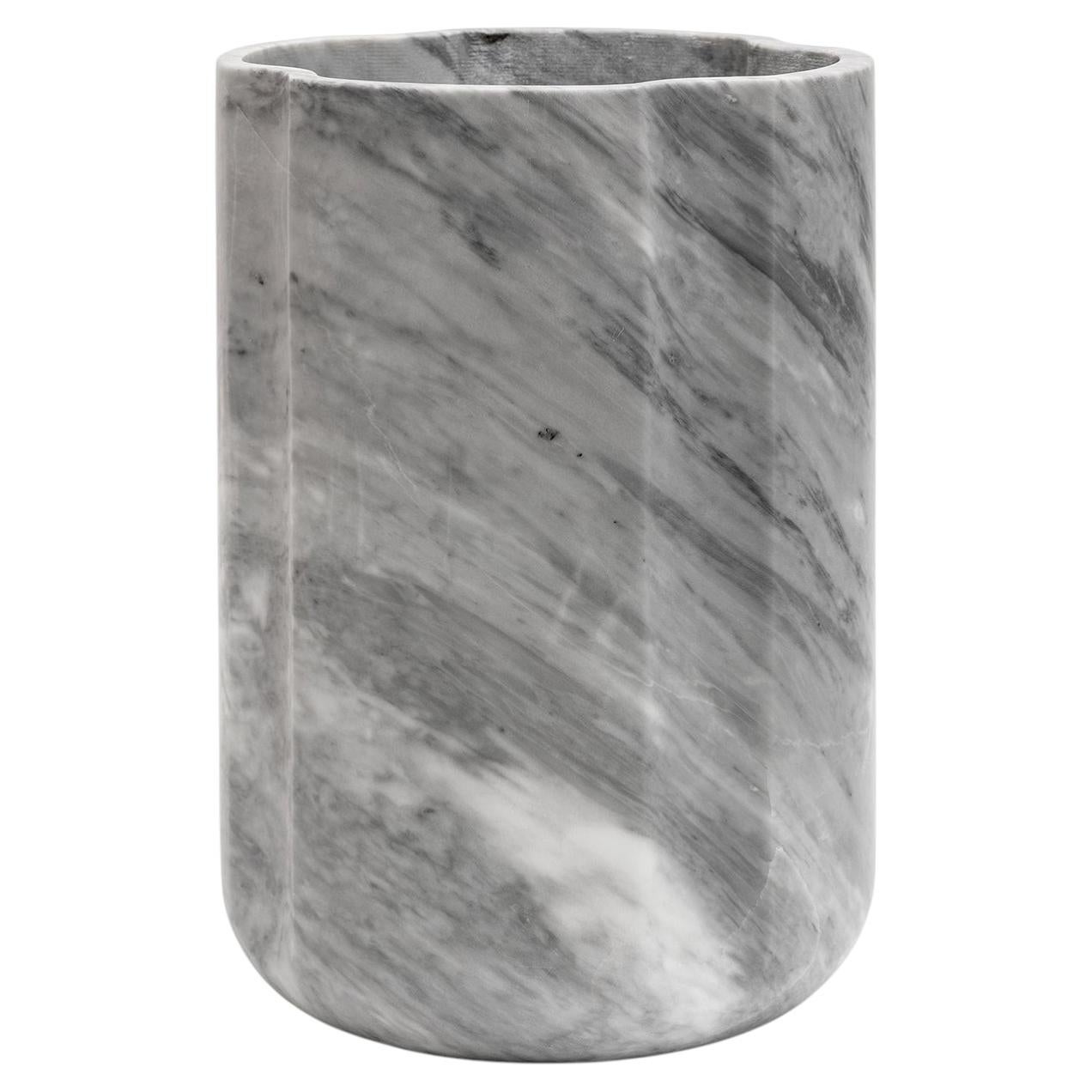 Vaso in marmo grigio Arch di Piet Boone in vendita