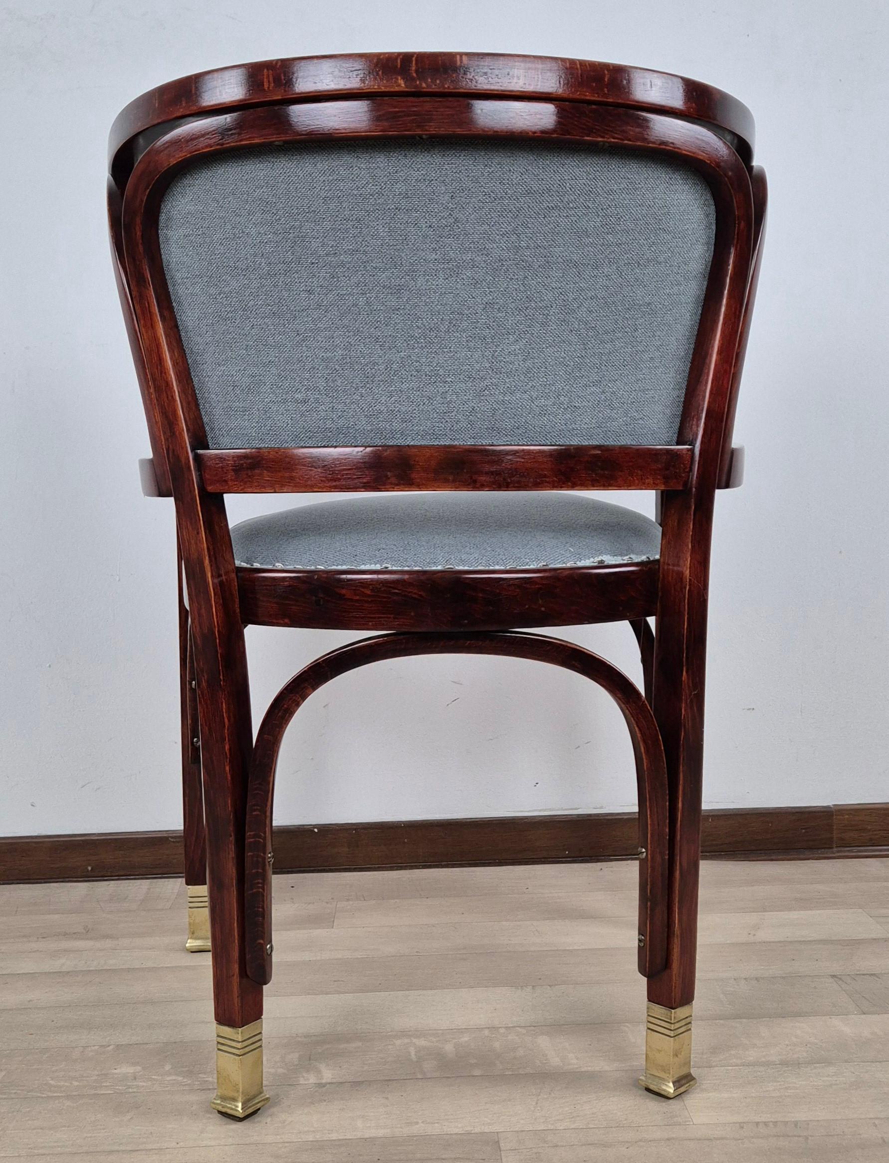 Early 20th Century Arch. Gustav Siegel Rare Armchair Mod. 716/F en vente