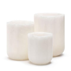 Arch L White Onyx Tea light Holder by Piet Boon
