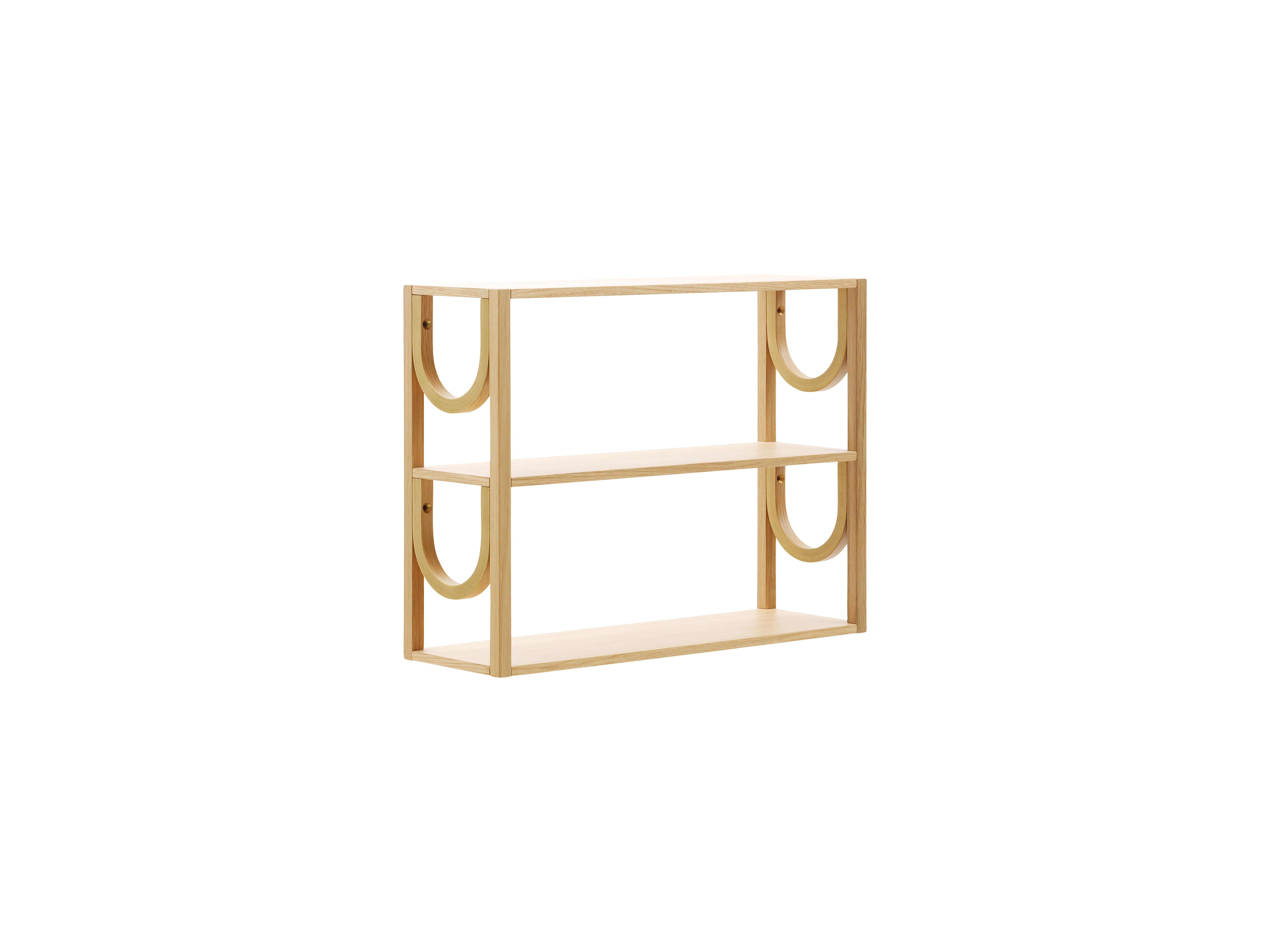 Organic Modern Arch Mini Shelf by Fogia, Light Oak For Sale