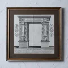 Arch of Septimius Severus in Foro Boario Roman Engraving, c.1700