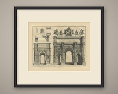 Arch of Titus and Arch of Severus in Elevation, Montfaucon, 1722