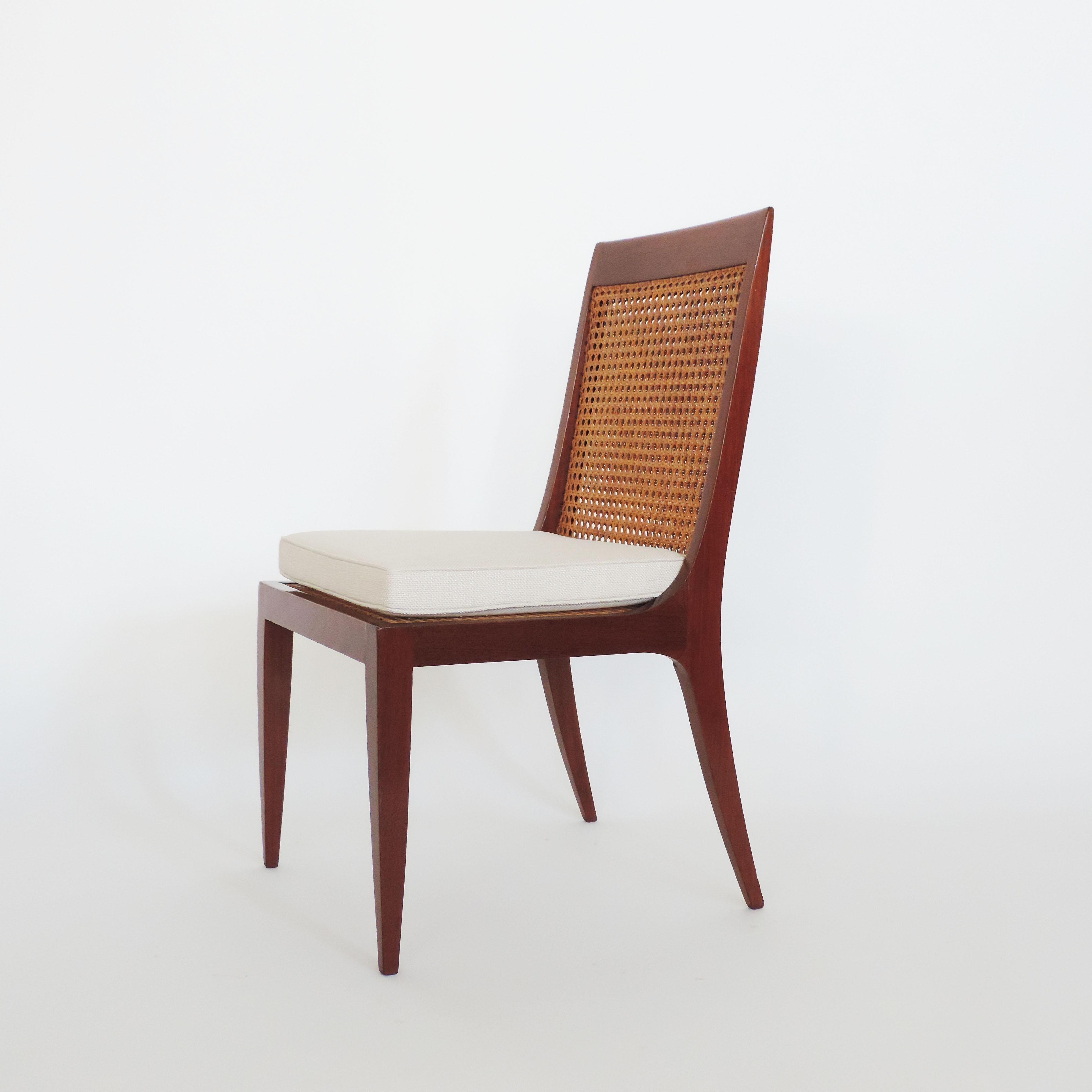 Mid-20th Century Arch. Paolo Buffa Set of Six Dining Chairs