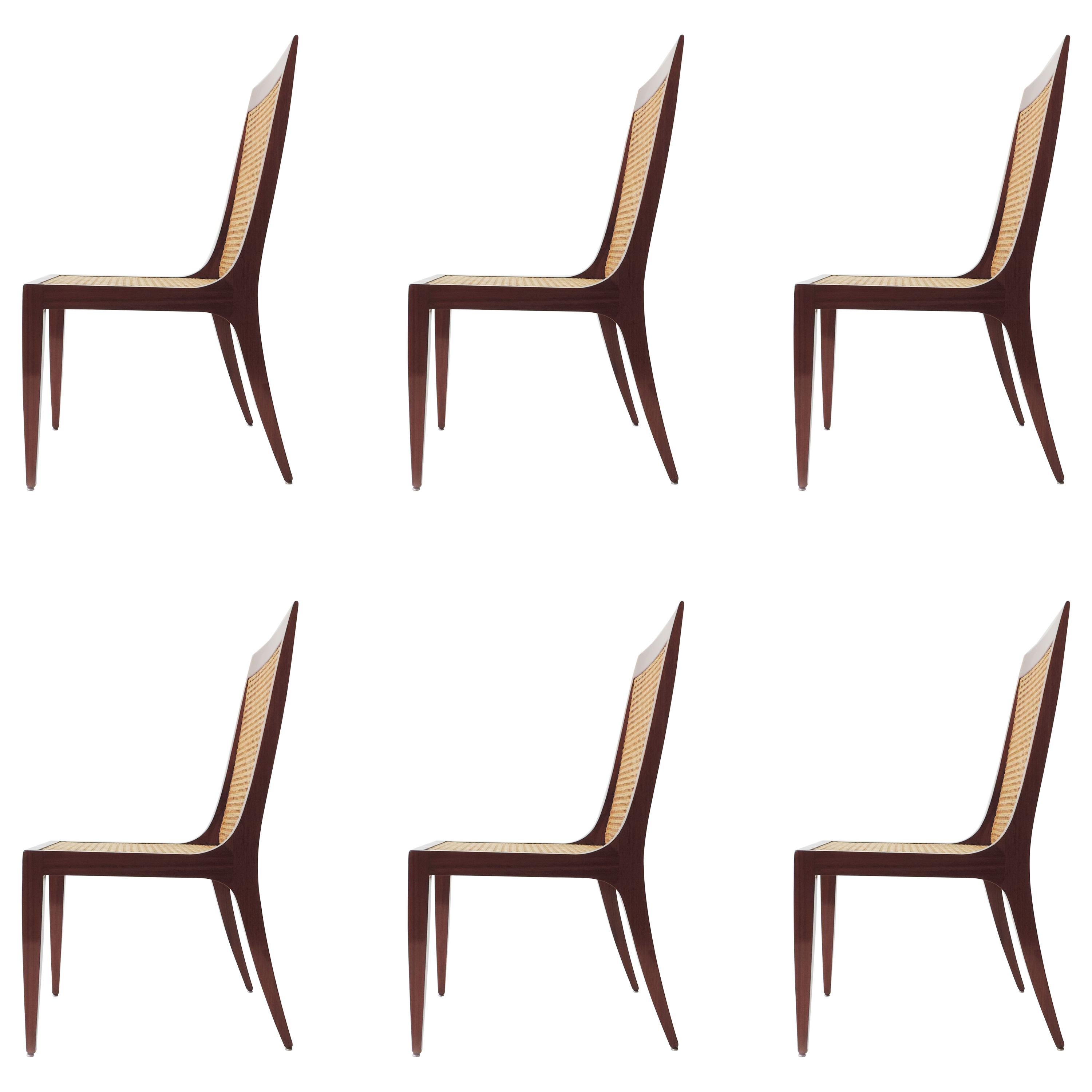 Arch. Paolo Buffa Set of Six Dining Chairs