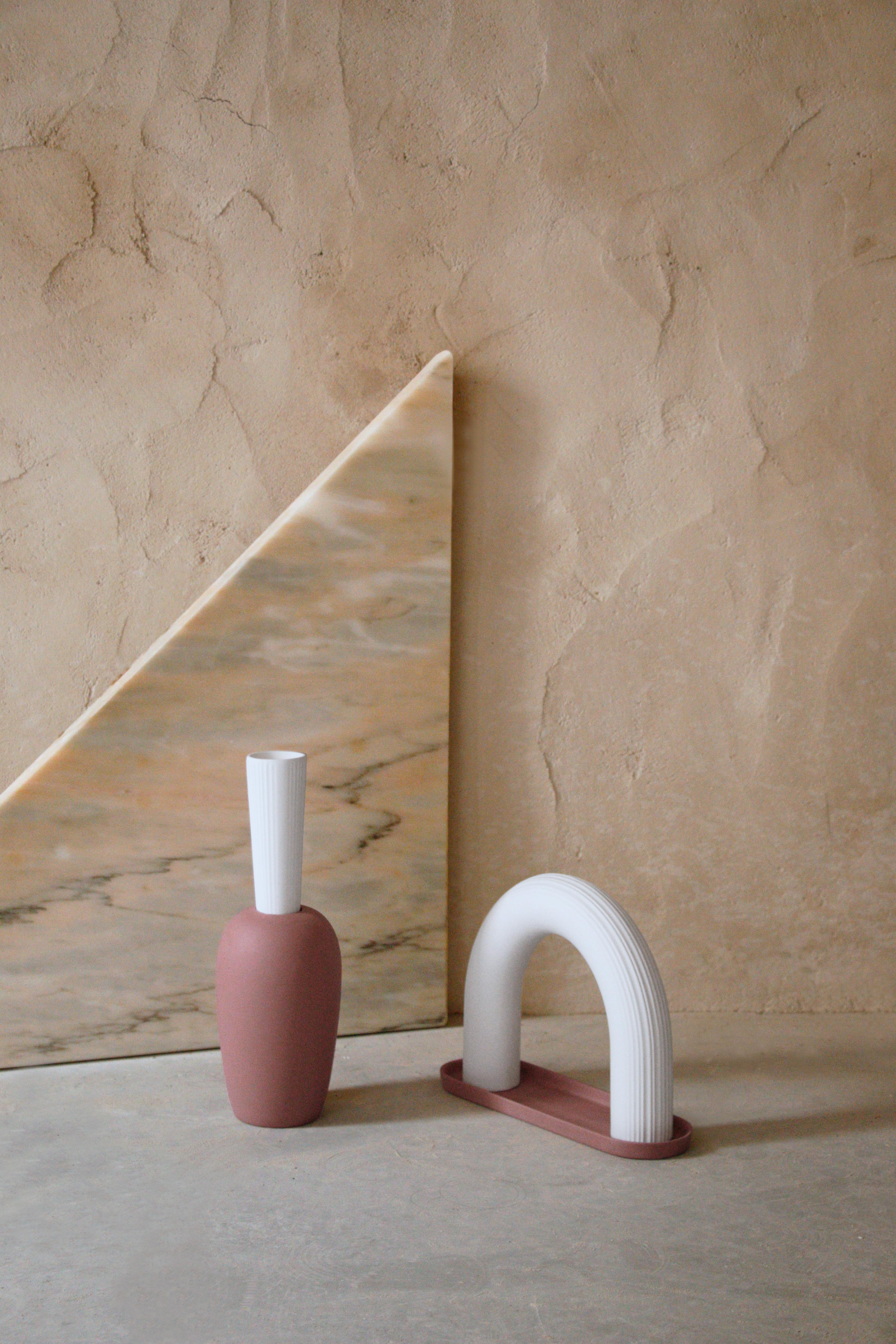 Organic Modern Arch Scent Sculpture in Porcelain Handcrafted in Portugal by Origin Made For Sale