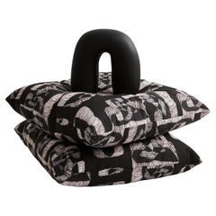 Abstract Black Resin Arch Sculpture by Tina Frey