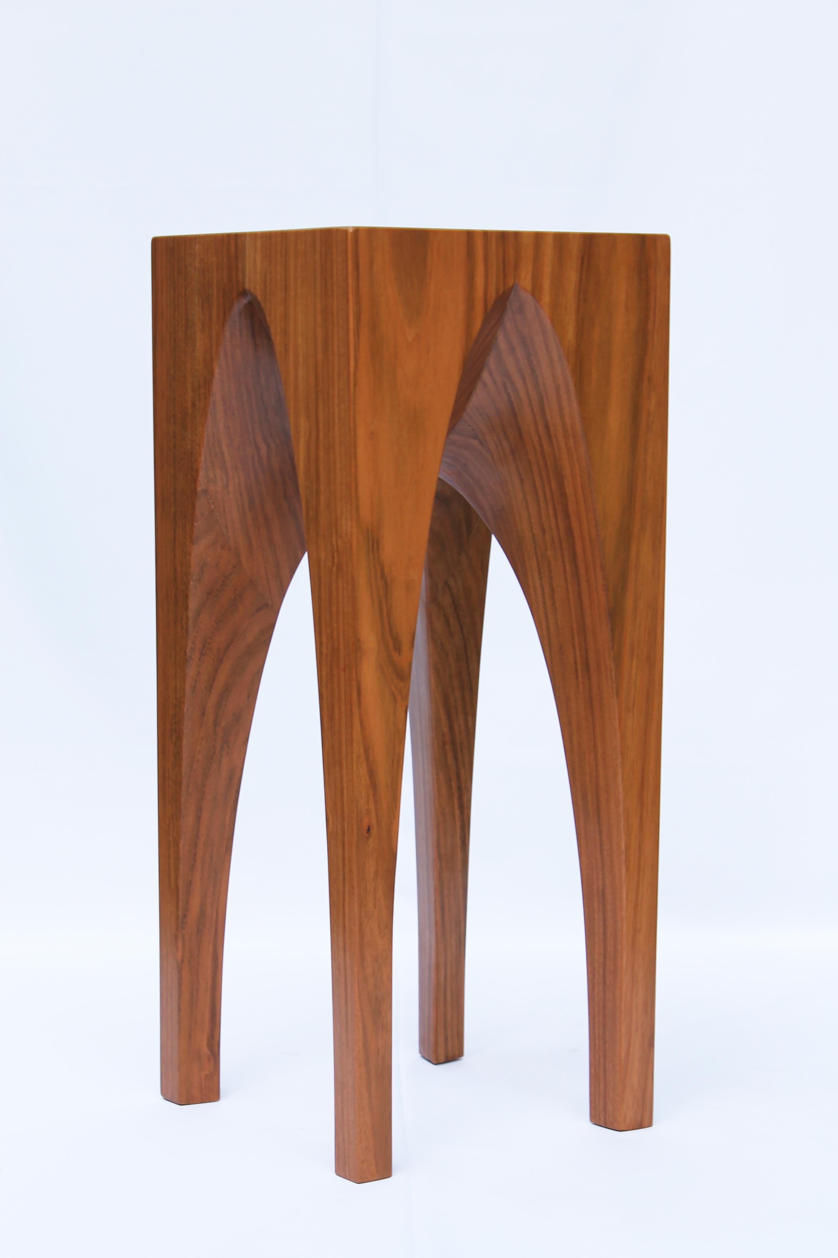 Brazilian Arch Side Table - Catenary Arch (Jatobá wood) For Sale