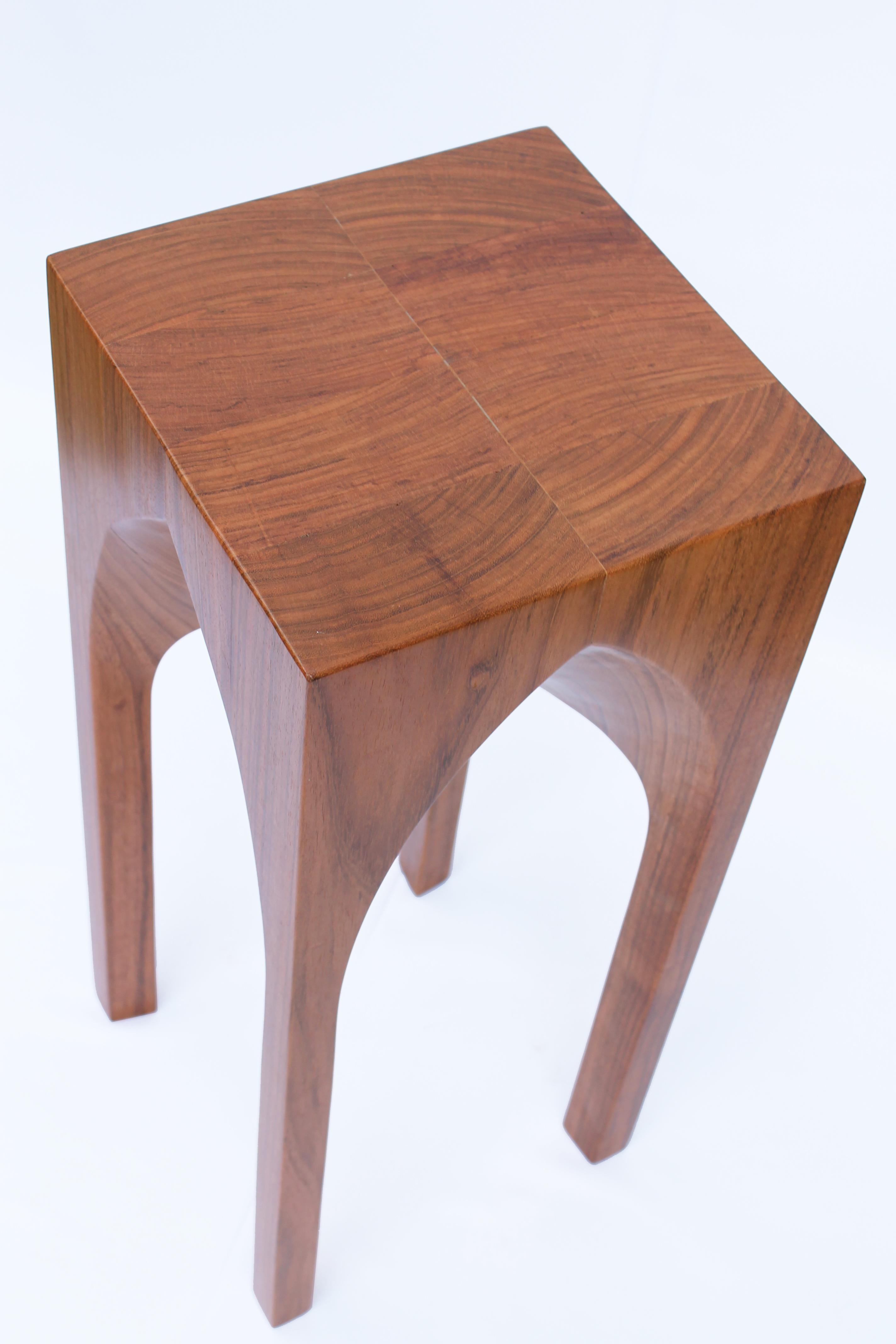 Brazilian Arch Side Table - Pointed Arch (Jatobá wood) For Sale