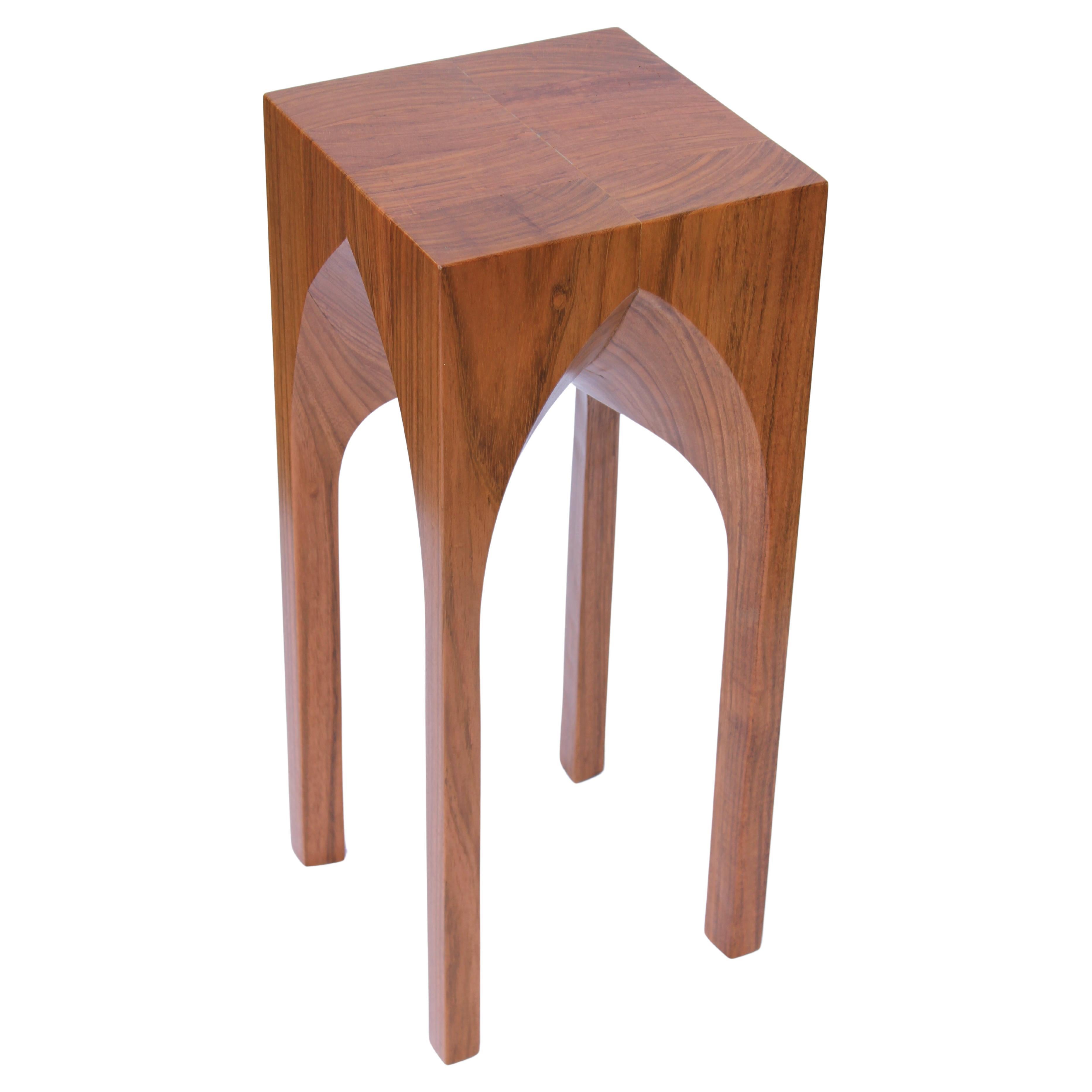 Arch Side Table - Pointed Arch (Jatobá wood) For Sale