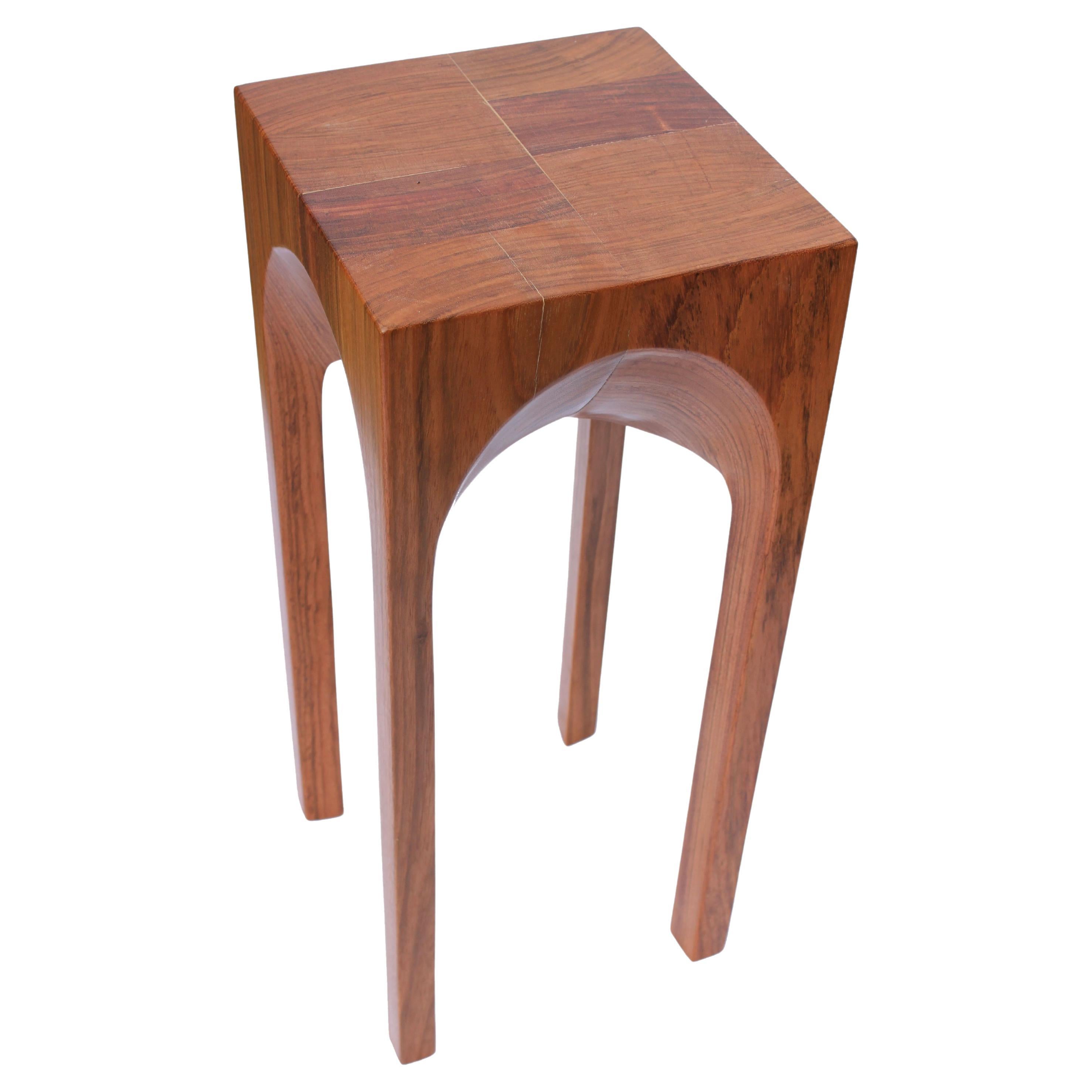 Arch Side Table - Round Arch (Jatobá wood) For Sale